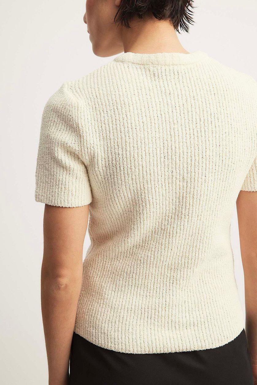 Short Sleeved Knitted Top Product Image