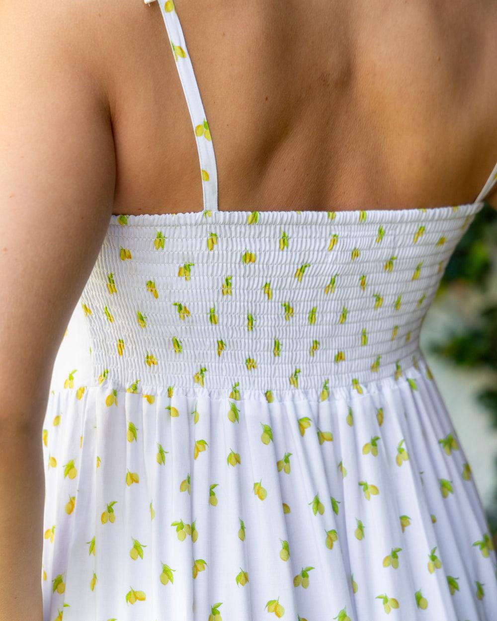 The Amalfi - Lemon Print Resort Dress Product Image