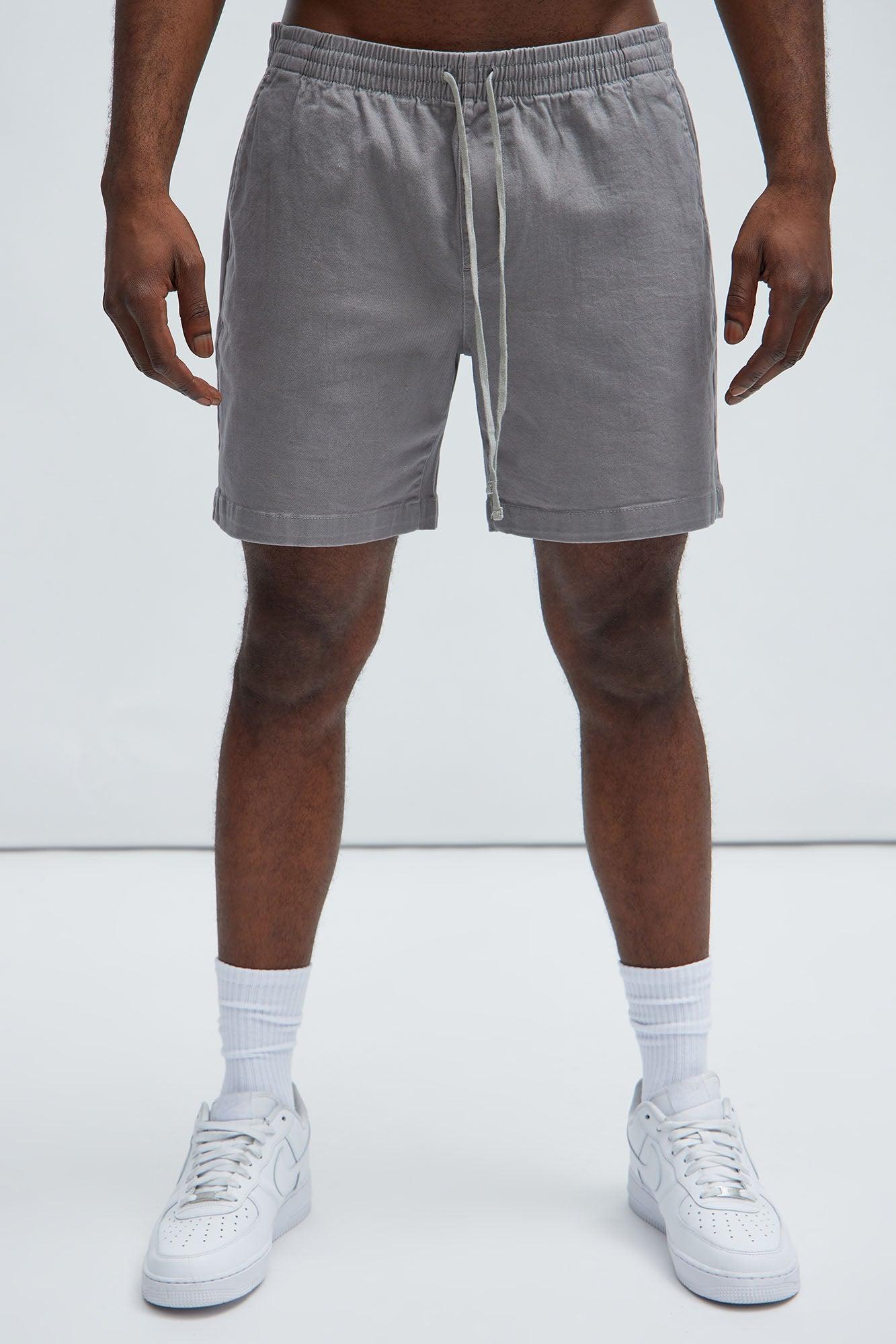 Twill Volley Shorts - Grey Product Image