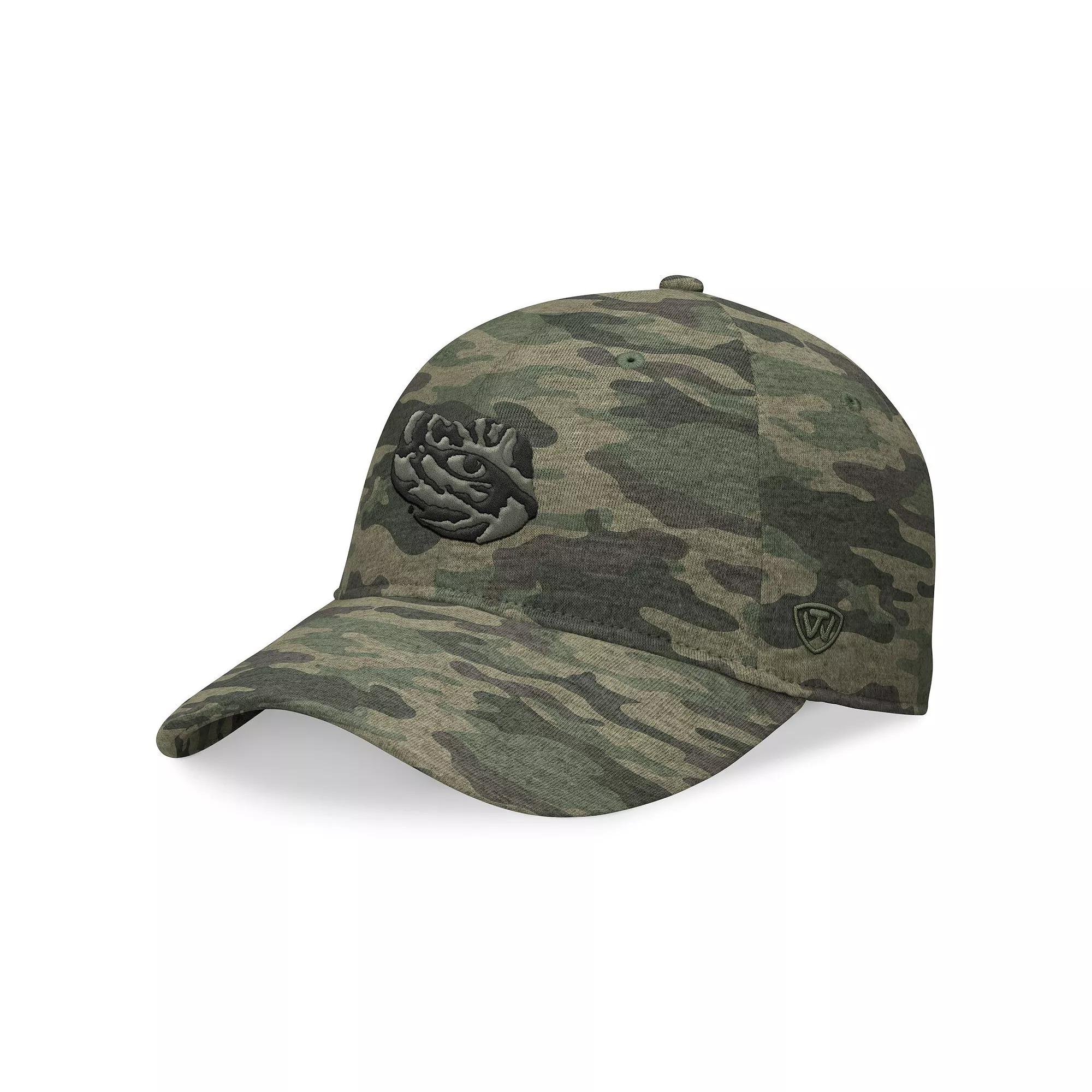 Men's Top of the World Camo Auburn Tigers OHT Military Appreciation Hound Adjustable Hat, Green Product Image