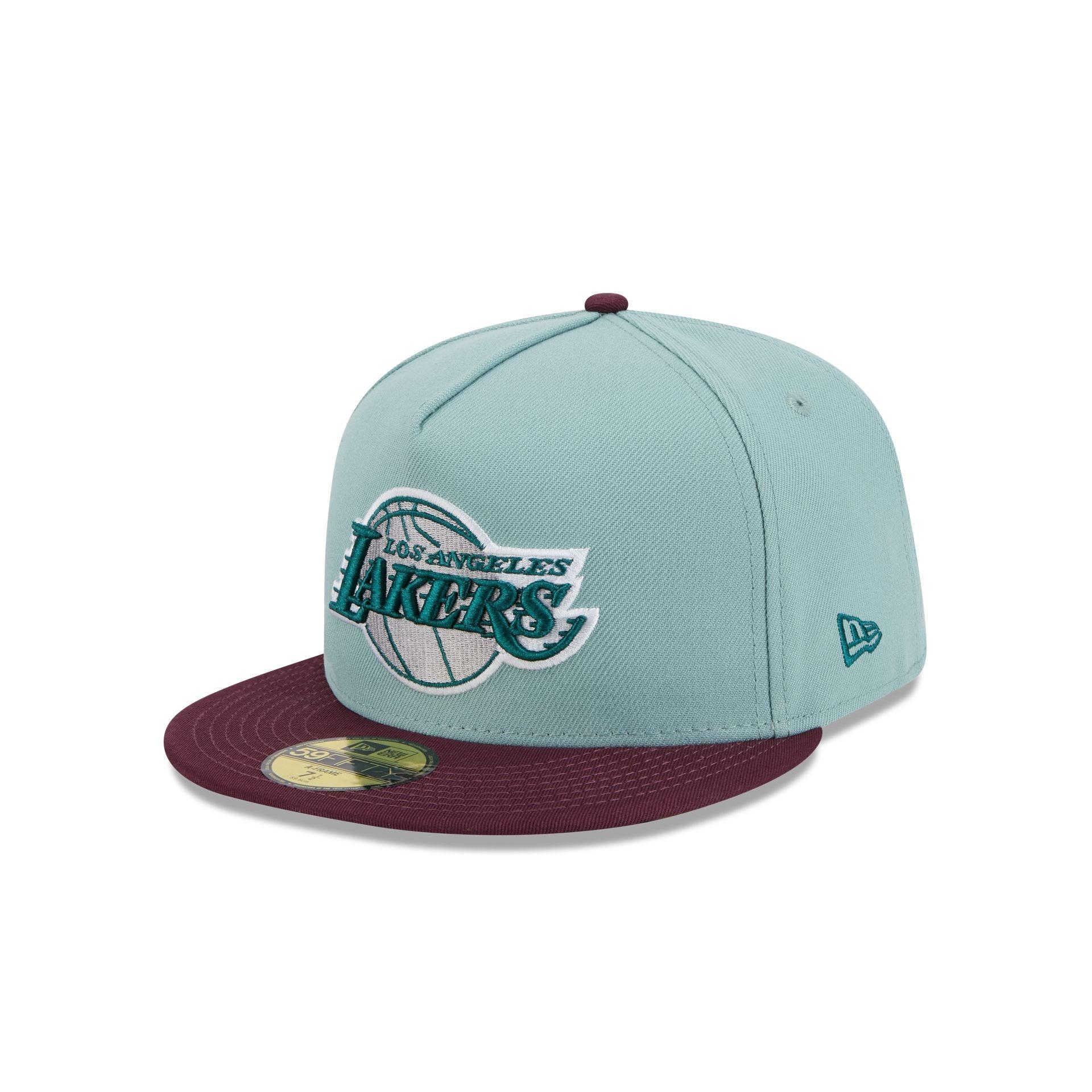 Los Angeles Lakers Beach Kiss Blue 59FIFTY A-Frame Fitted Hat Male Product Image