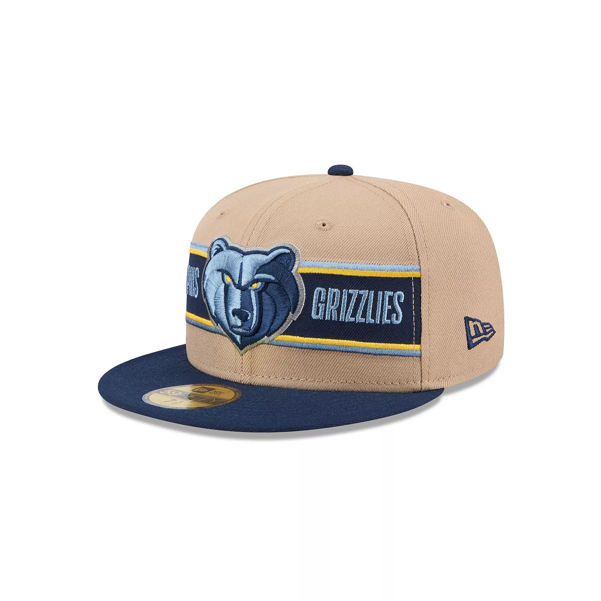 Men's New Era Tan/Navy Memphis Grizzlies 2024 NBA Draft 59FIFTY Fitted Hat, Size: 7 5/8, Grz Team Product Image