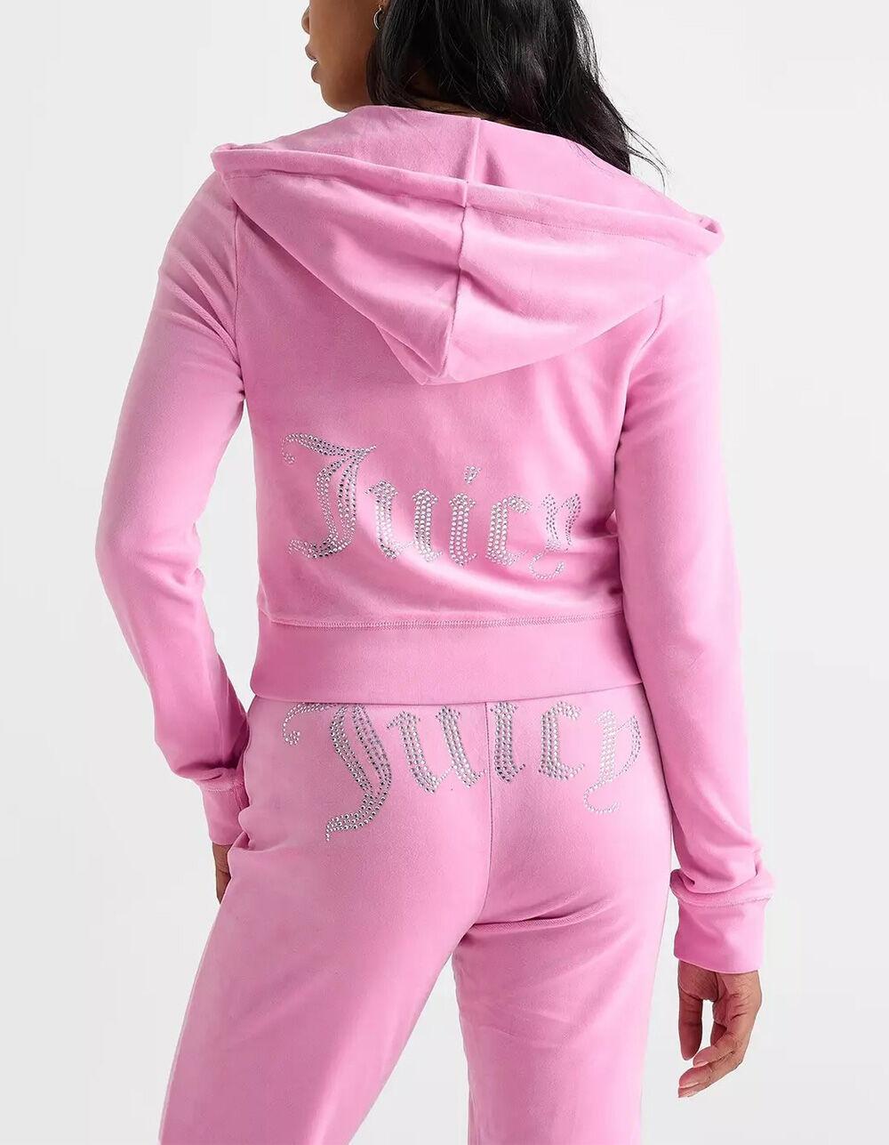 JUICY COUTURE OG Big Bling Womens Track Pants - FUSCHIA Product Image