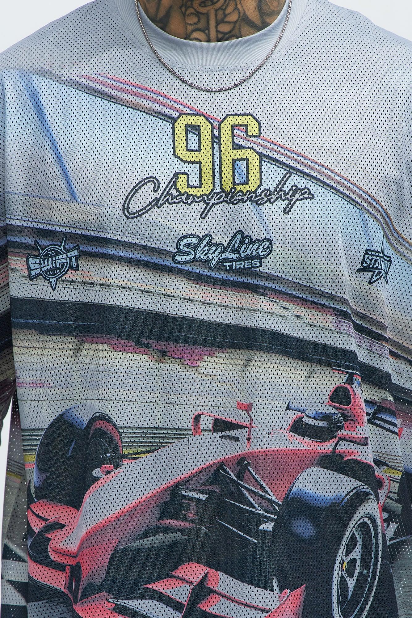 Victory Lap Mesh Tee - Stone/Combo Product Image