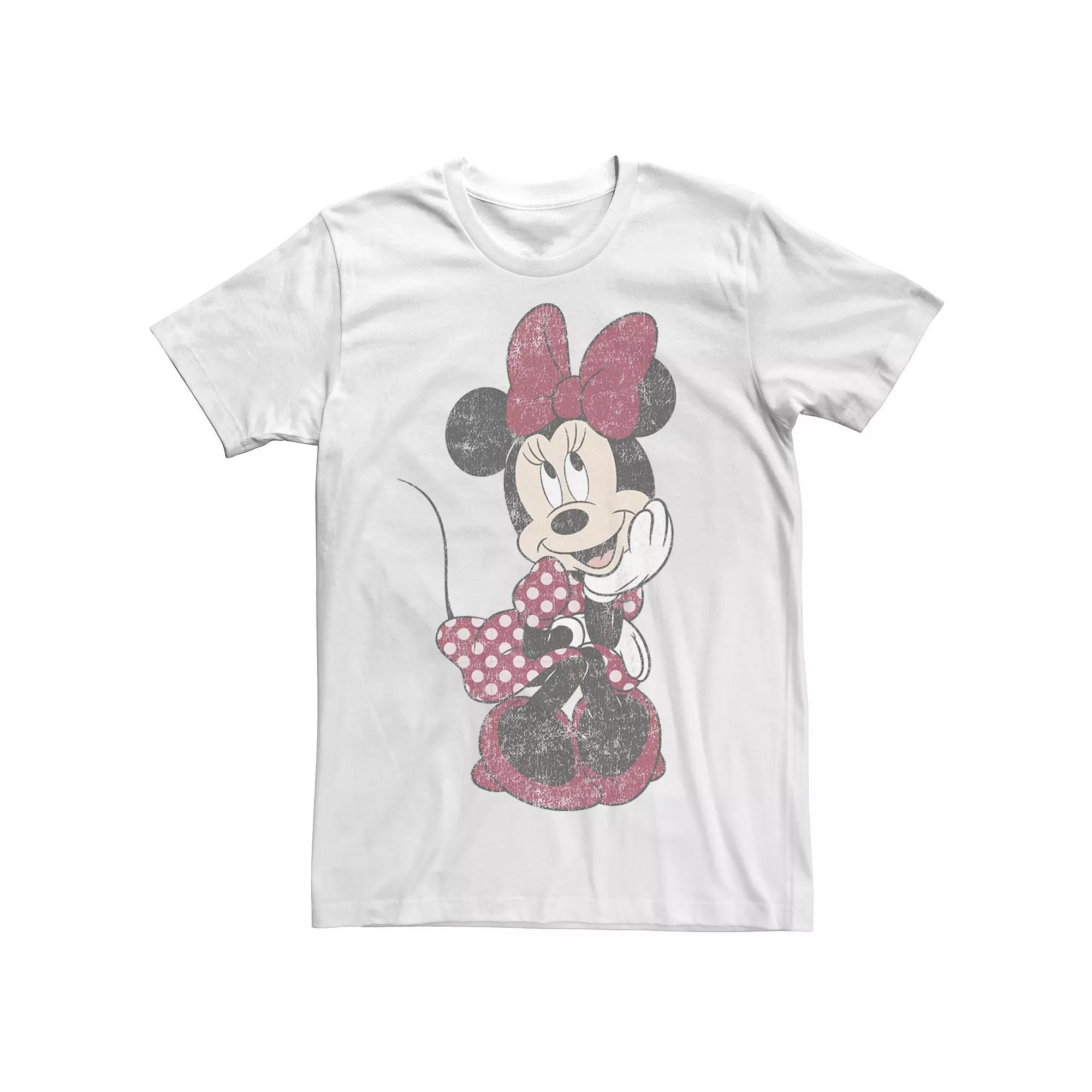 Disney's Mickey And Friends Minnie Mouse Men's Shy Vintage Tee,  Product Image