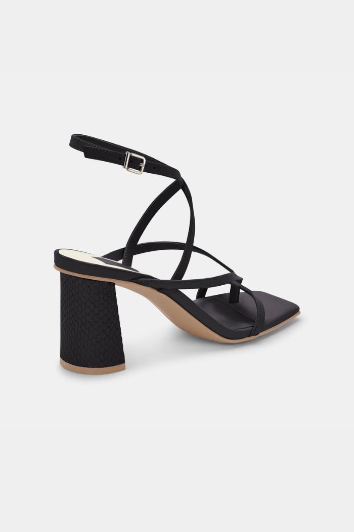 Paroo Heels - Black Leather Product Image