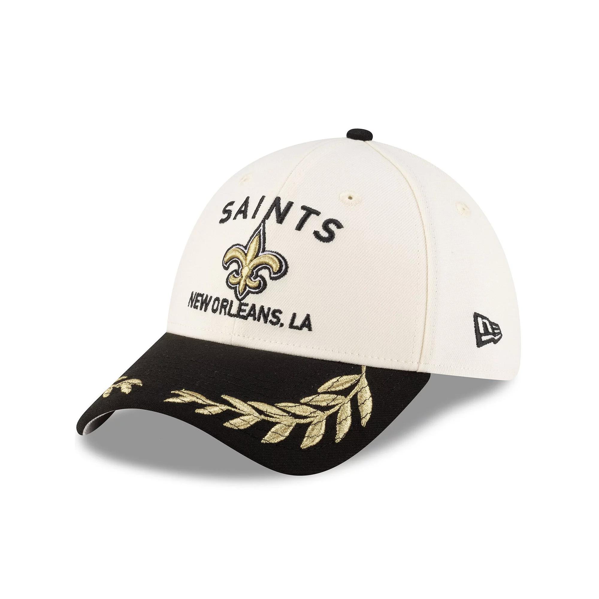 Men's New Era Cream/Black New Orleans Saints 2025 NFL Draft 39THIRTY Flex Hat,  Product Image