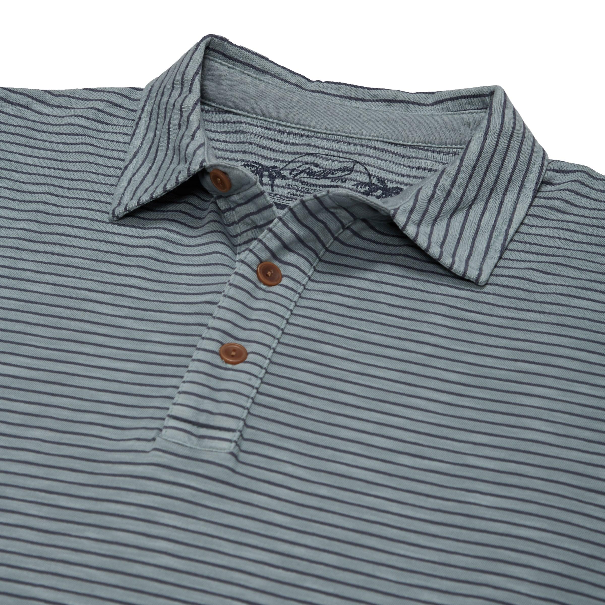 Malaga Cove Stripe Polo - Abyss Stripe * Product Image