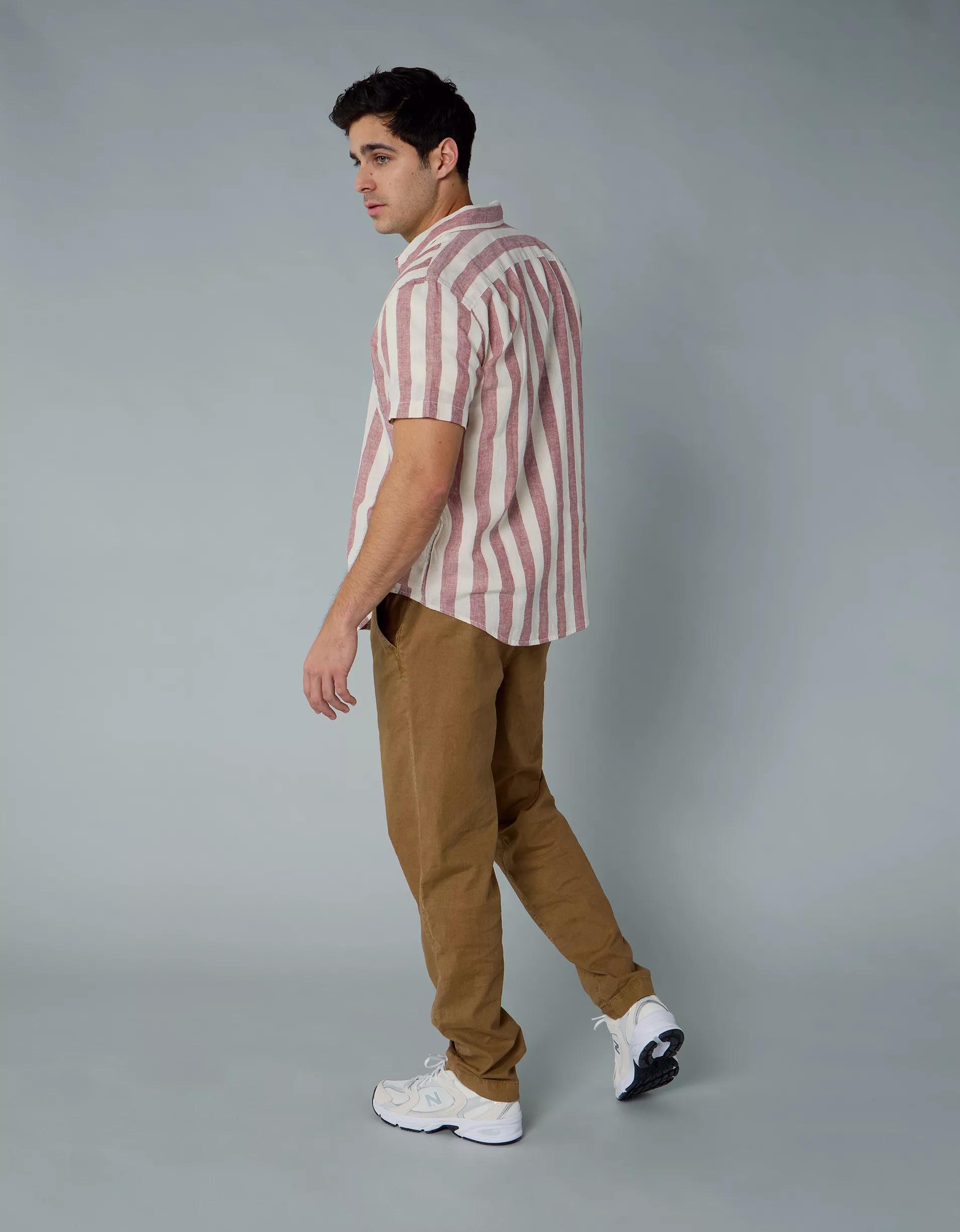 AE Poolside Printed Button-Up Shirt Product Image