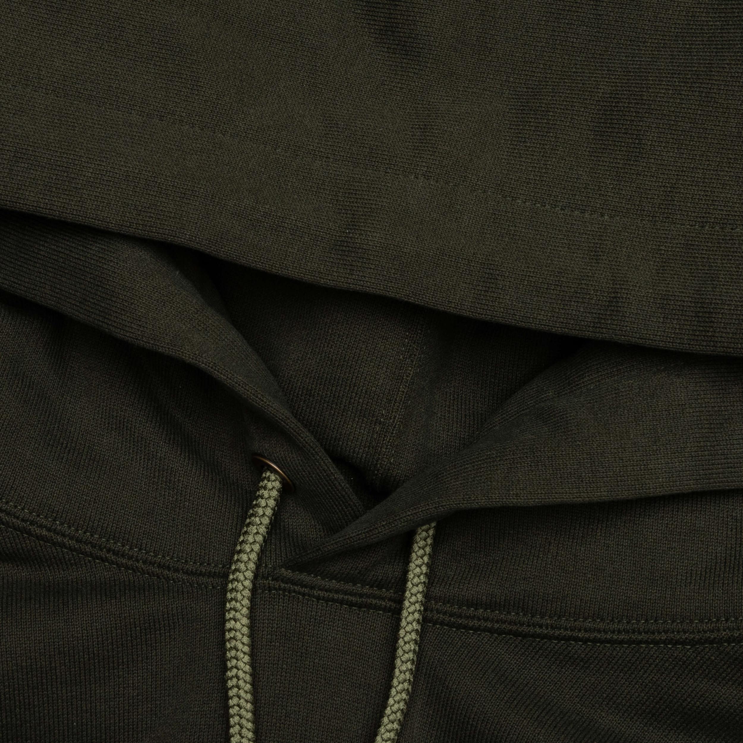 Logo Knit Hoodie - Olive Male Product Image