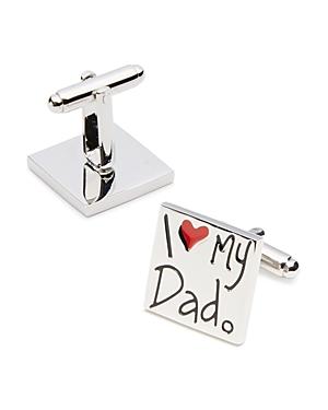 Link Up I Heart My Dad Square Cufflinks Product Image