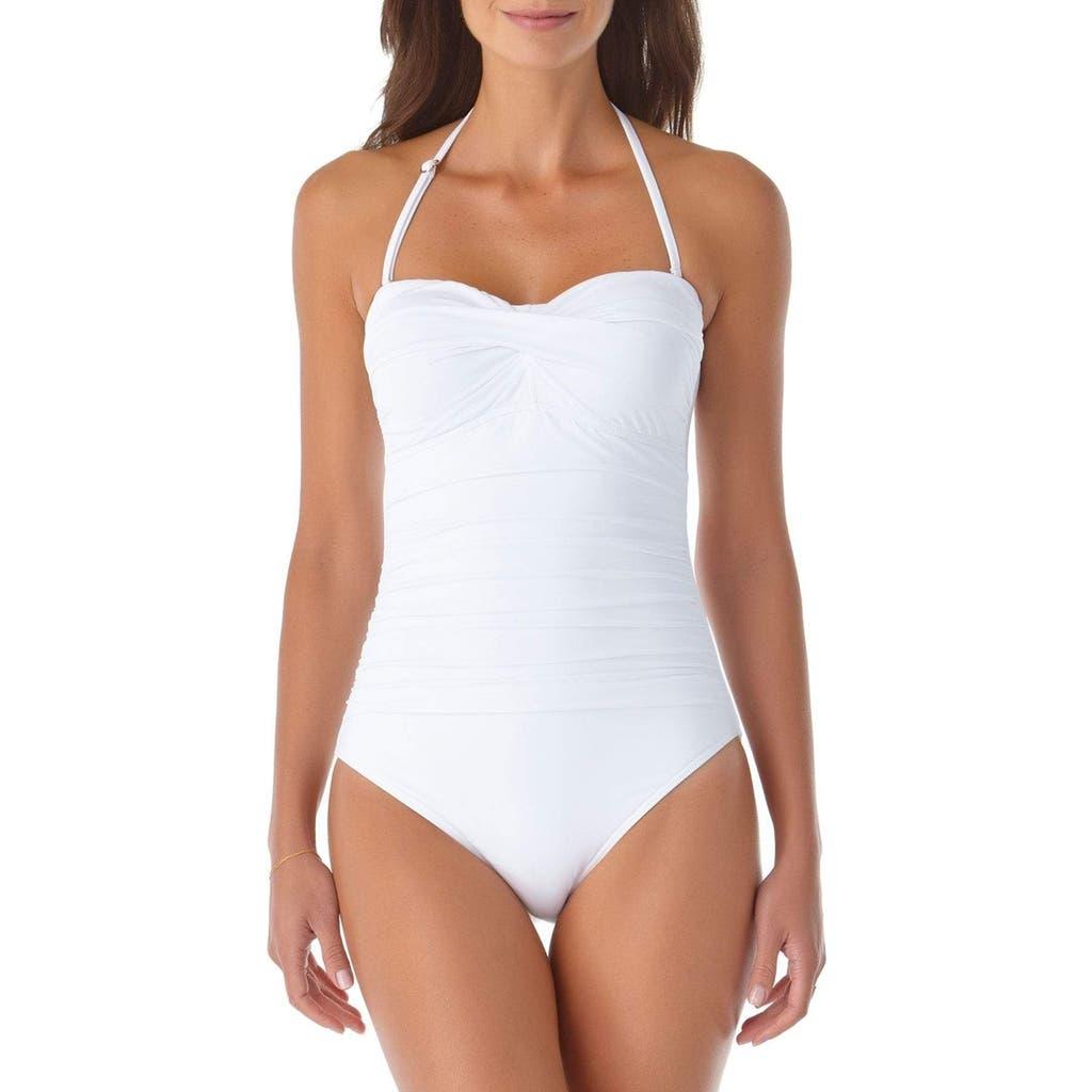 Anne Cole Women's Twist Front Shirred One Piece Swimsuit Product Image