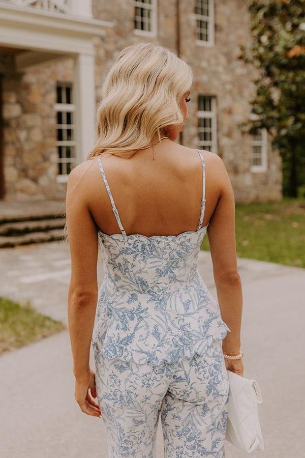 Chateau Charm Floral Peplum Top Product Image