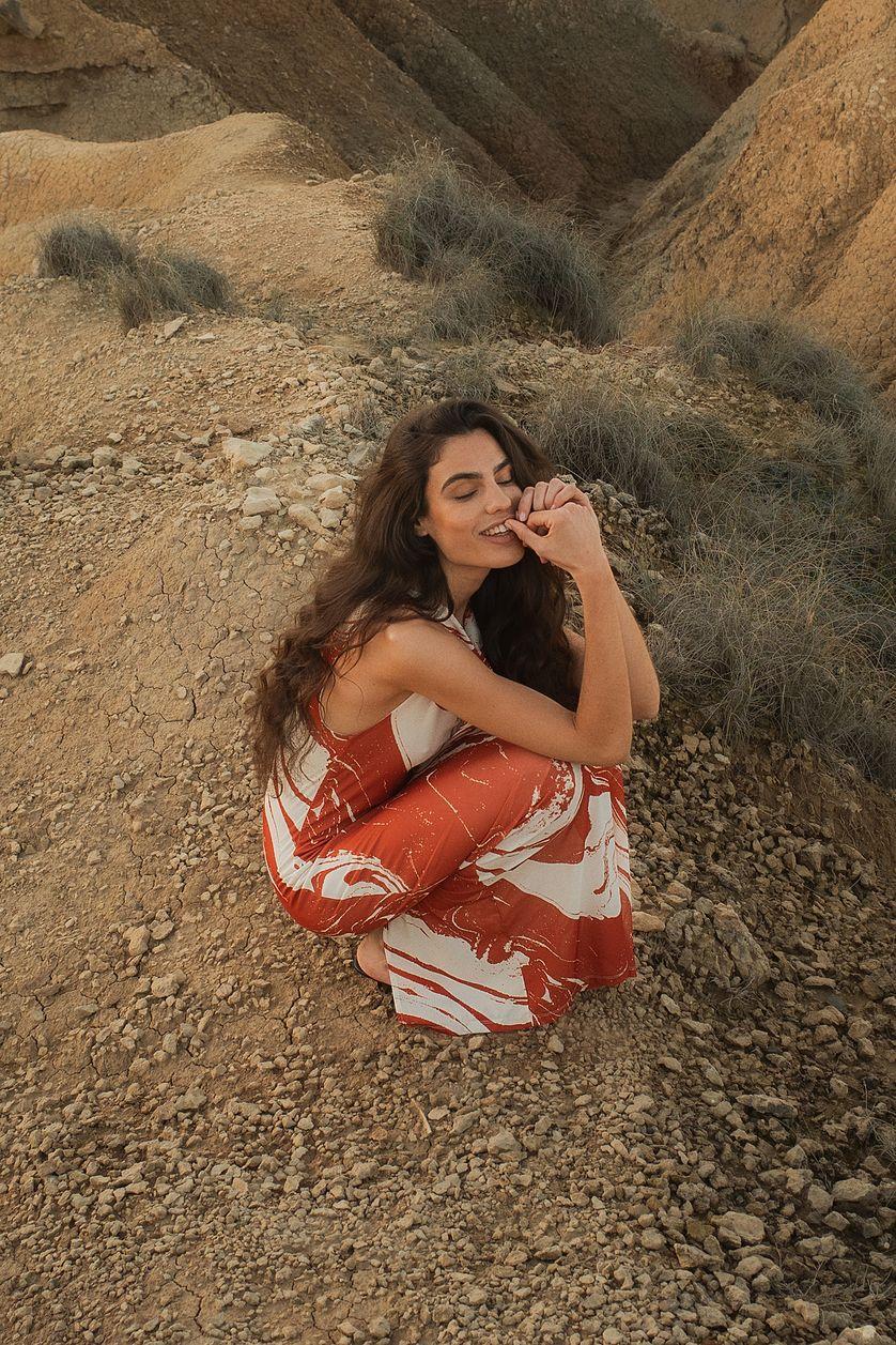 Sleeveless Mesh Maxi Dress Product Image