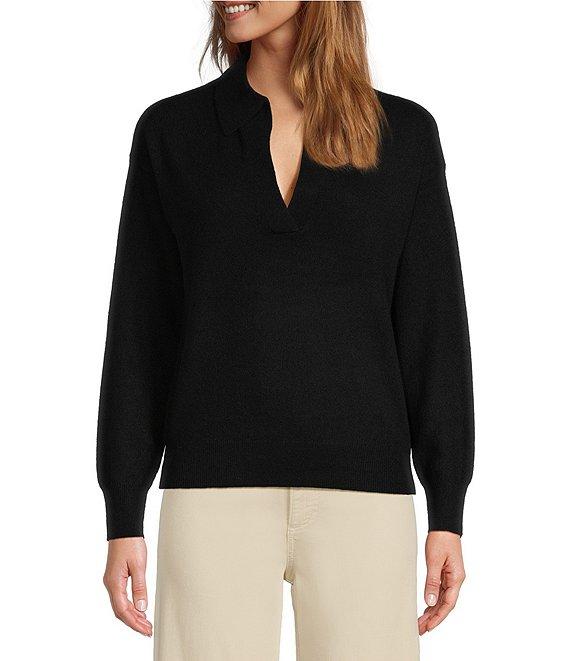 Antonio Melani Luxury Collection Maddie Cashmere Henley Long Sleeve Knit Sweater Product Image