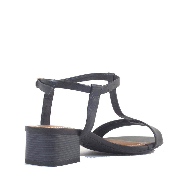 Terri T-Strap Suede Sandals Product Image