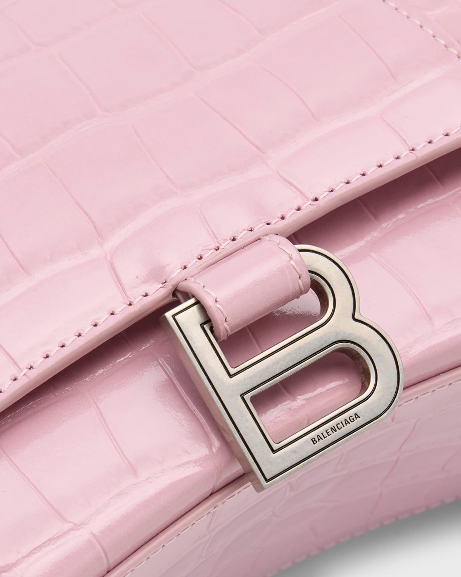 Hourglass Small Croc-Embossed Bag Product Image