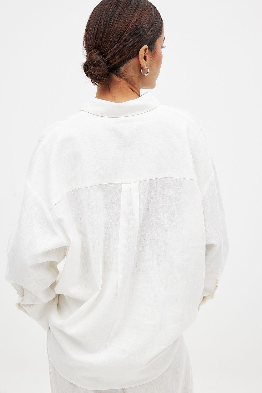 Oversized Linen Blend Shirt Product Image