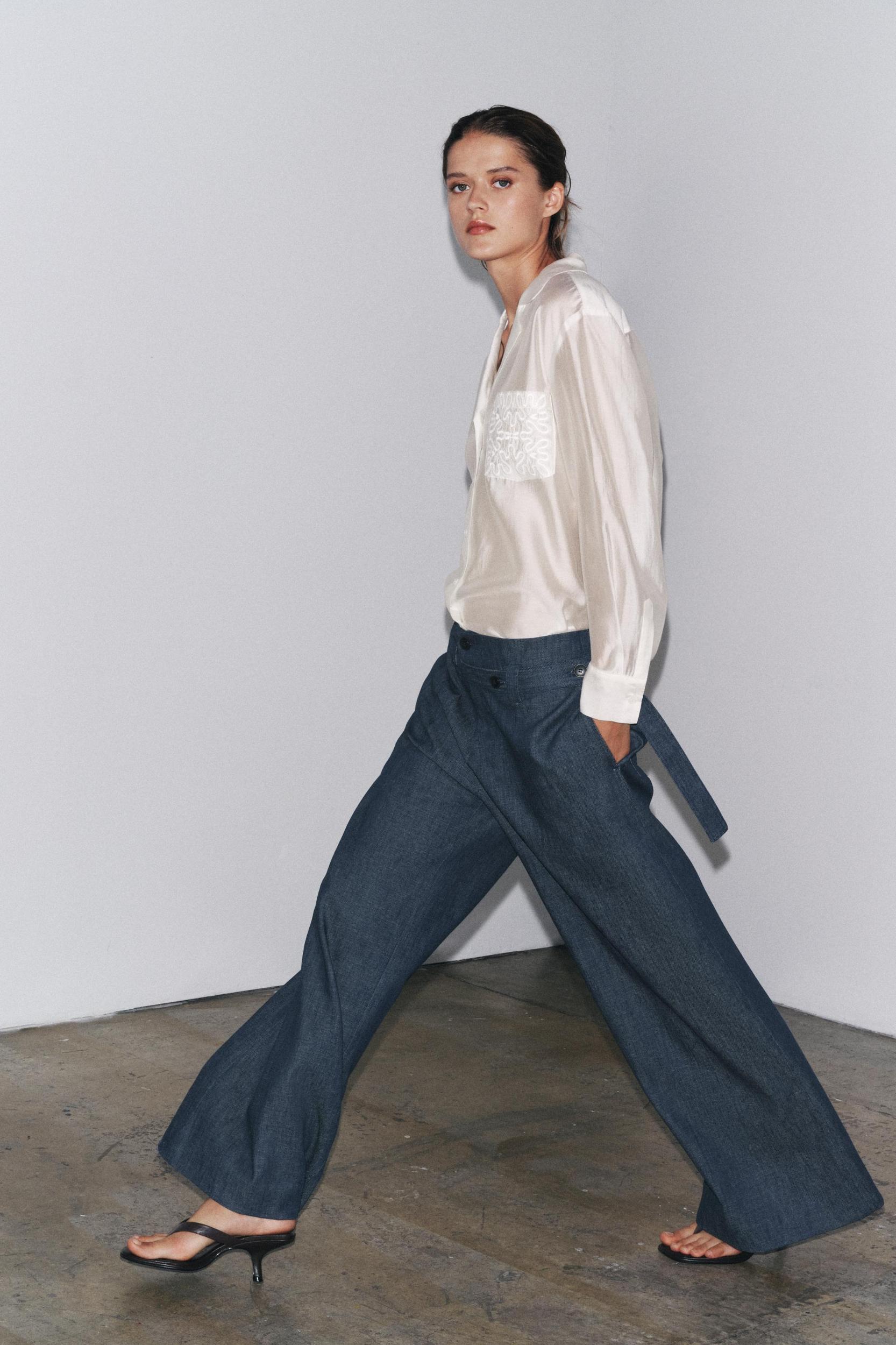 ZW COLLECTION EMBROIDERED POCKET SHIRT Product Image