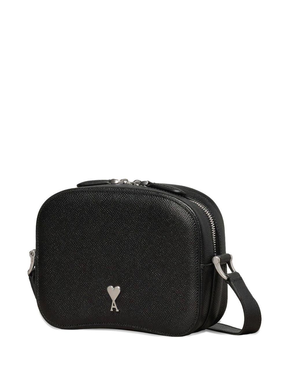 Ami de Coeur-plaque leather messenger bag Product Image