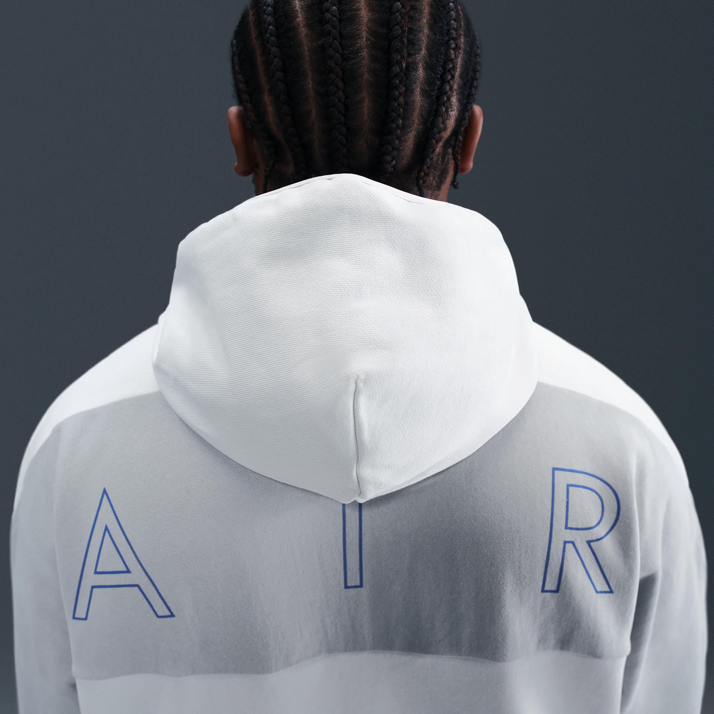 Nike Mens Nike Air Fleece Full Zip Hoodie BB - Mens Photon Dust/Light Smoke Grey Product Image