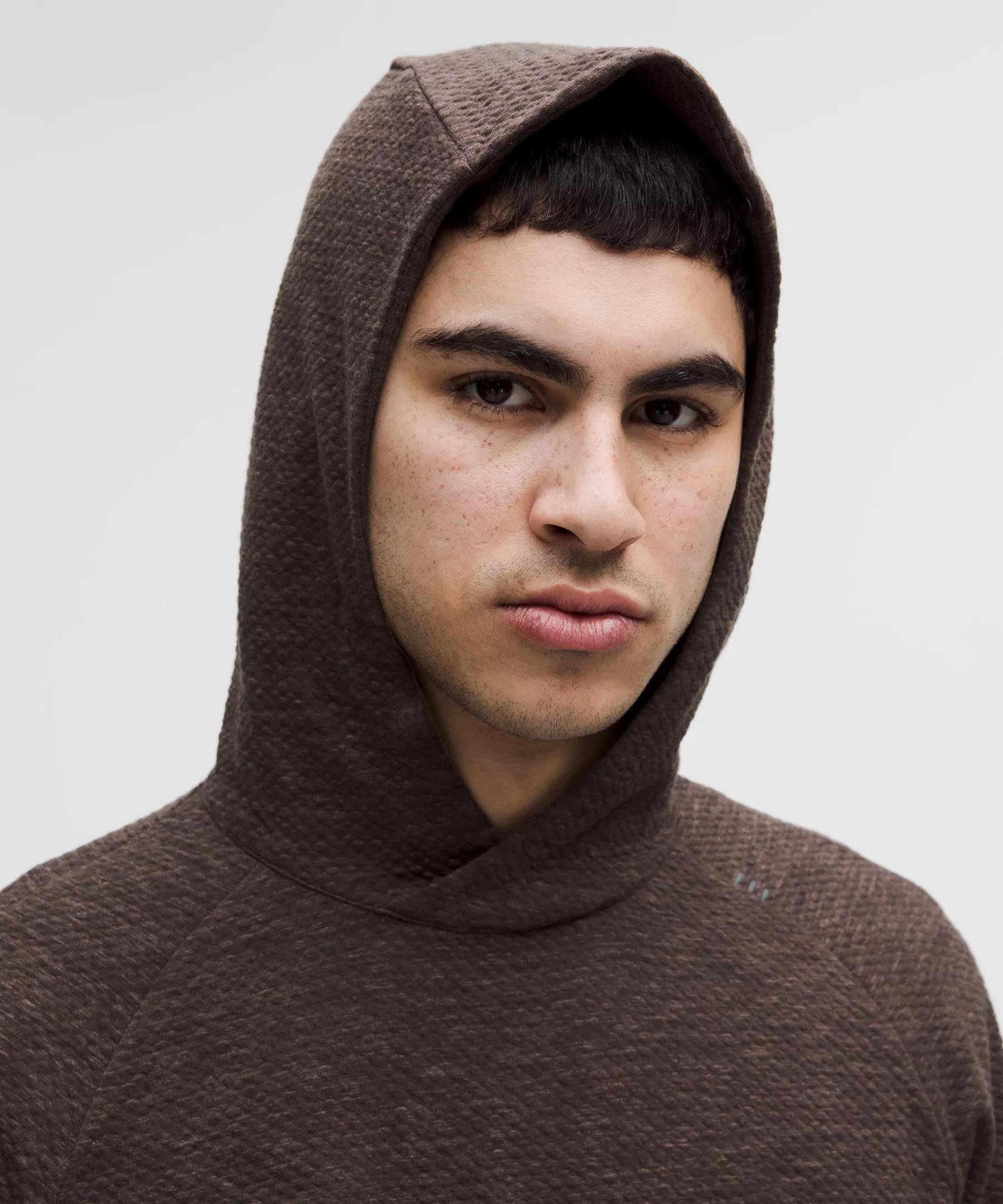 Textured Double-Knit Cotton Hoodie Product Image