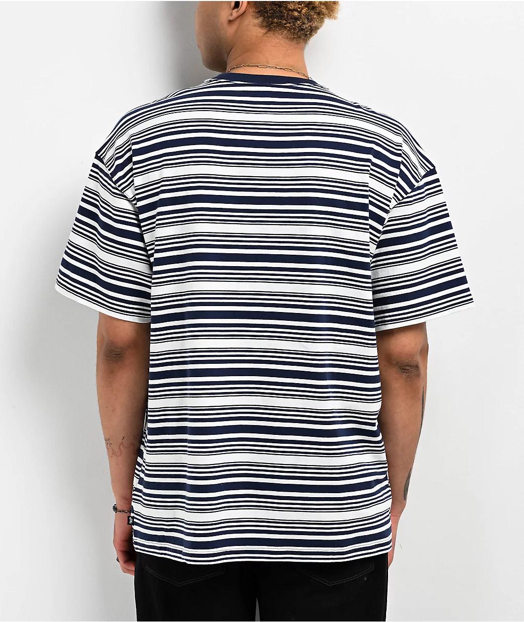 Nike SB Max90 Navy Stripe T-Shirt Product Image