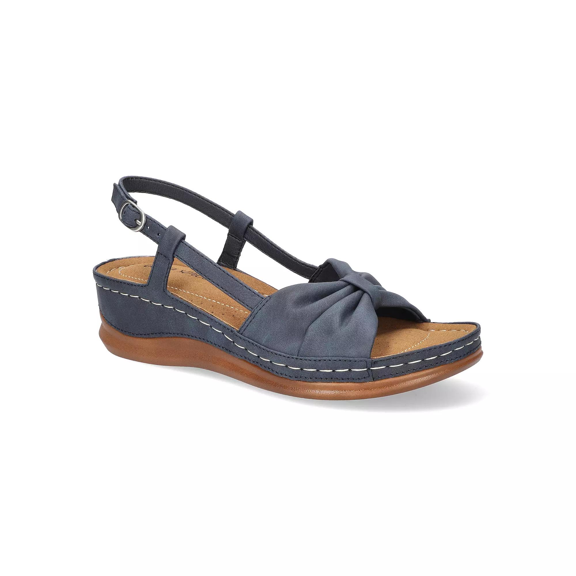 Easy Street Jupiter Women's Slingback Comfort Sandals, Size: 6.5, Blue Product Image