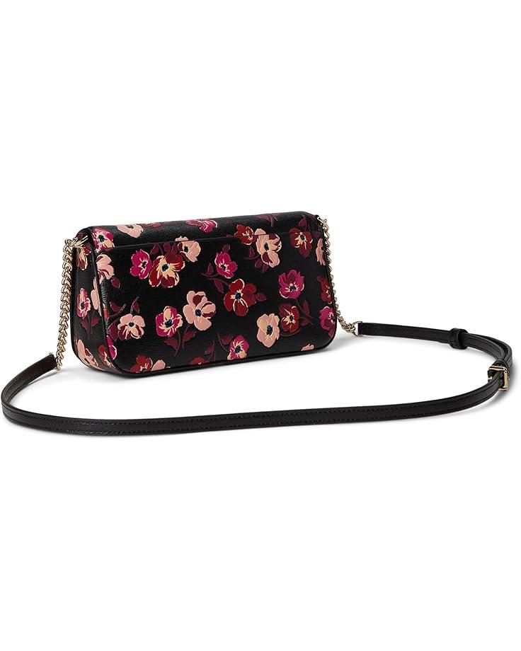 Kate Spade New York Devin Fall Poppies Embossed Saffiano Leather Flap Chain Wallet Product Image