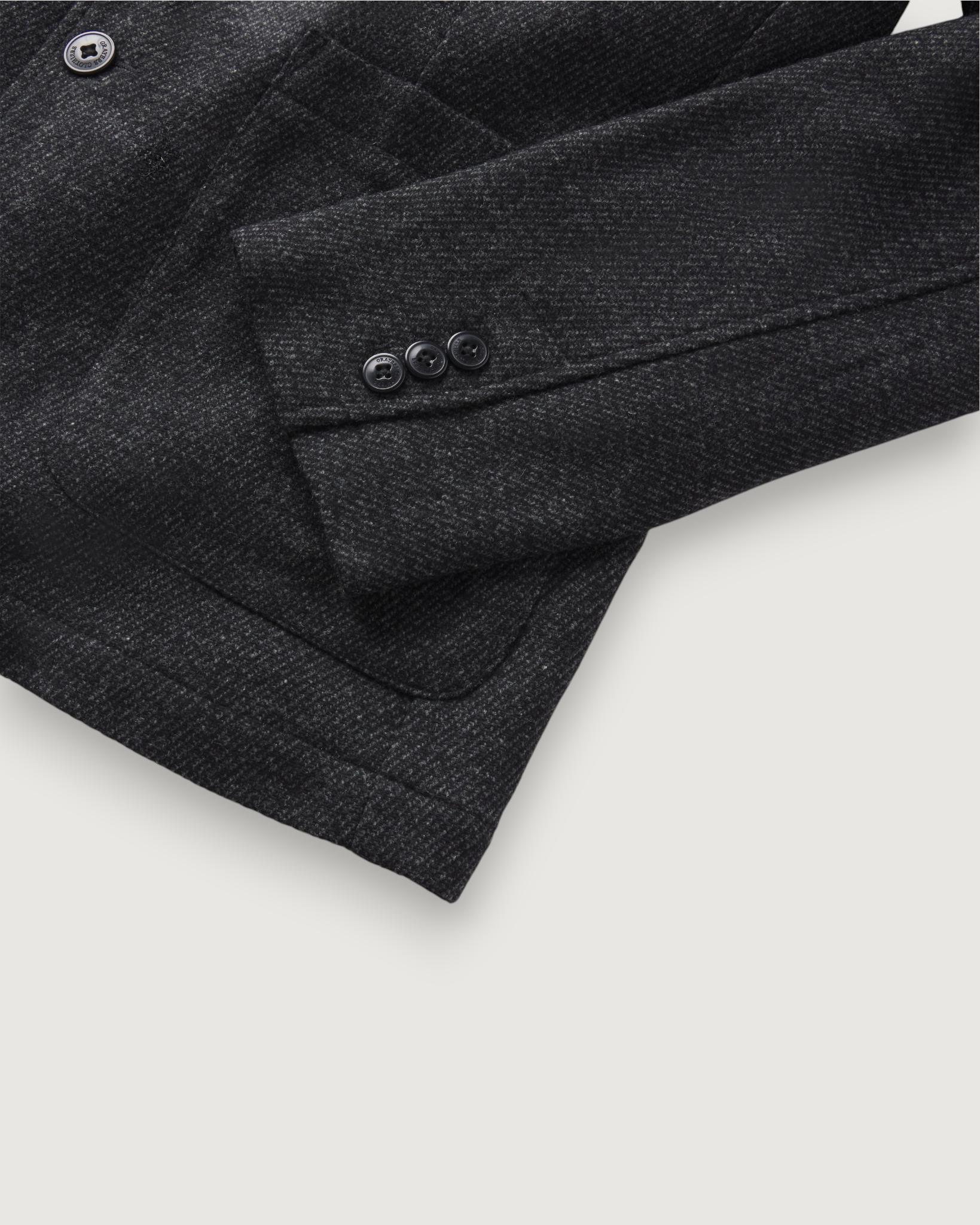 Hutton Wool Twill Sport Coat - Charcoal Product Image