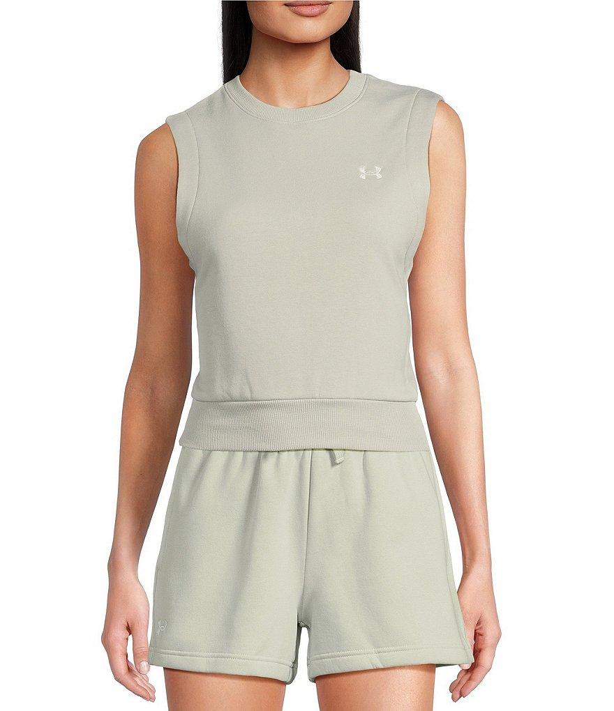 Under Armour Rival Crew Neck Sleeveless Fleece Top Product Image