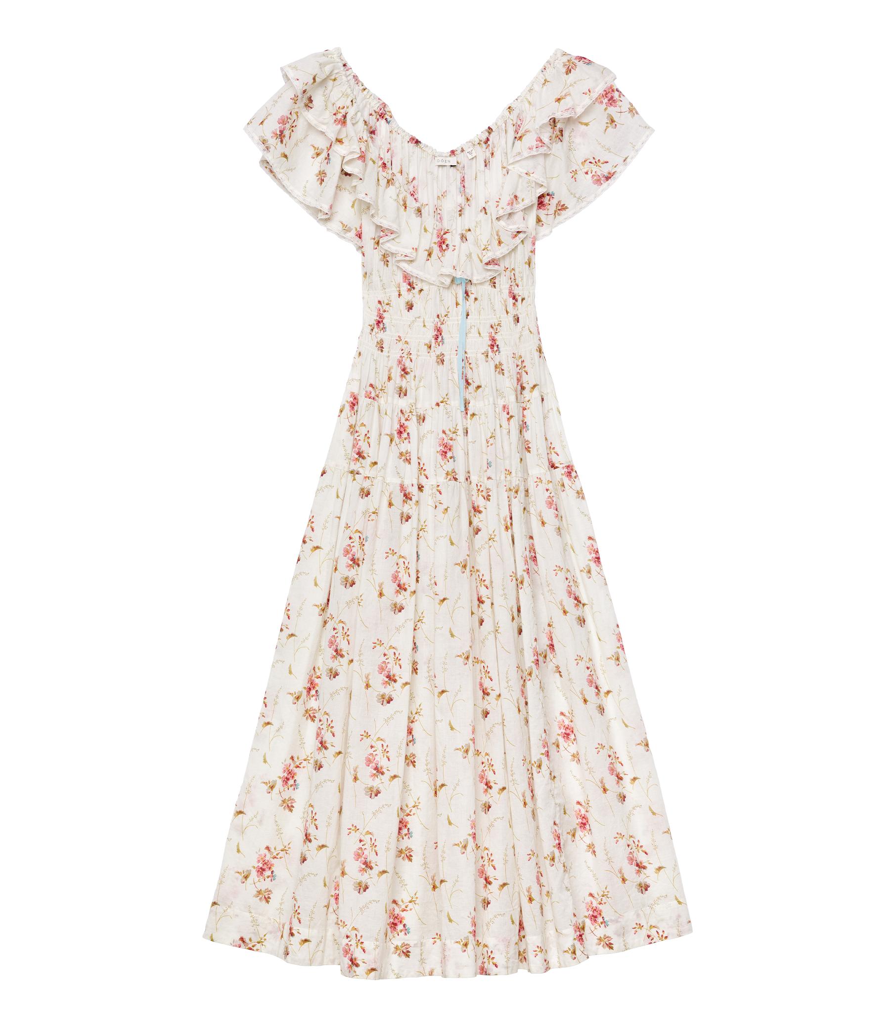 ILLIANA DRESS -- BLANC PRAIRIE ROSE Product Image