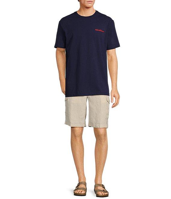 Caribbean Sunset Palms Short Sleeve Graphic T-Shirt Product Image