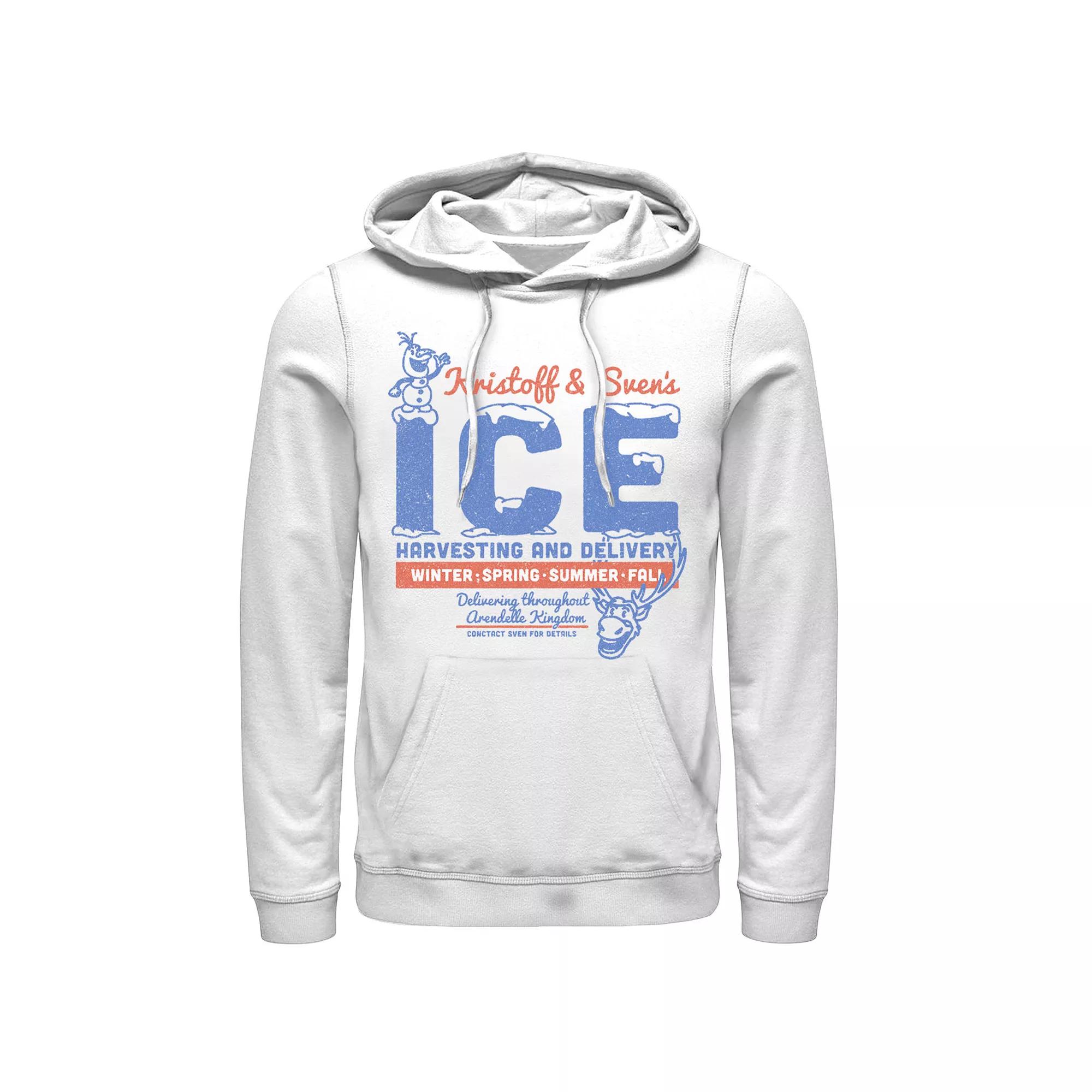 Disney's Frozen Men's Kristoff & Sven's Ice Harvesting And Delivery Hoodie,  Product Image