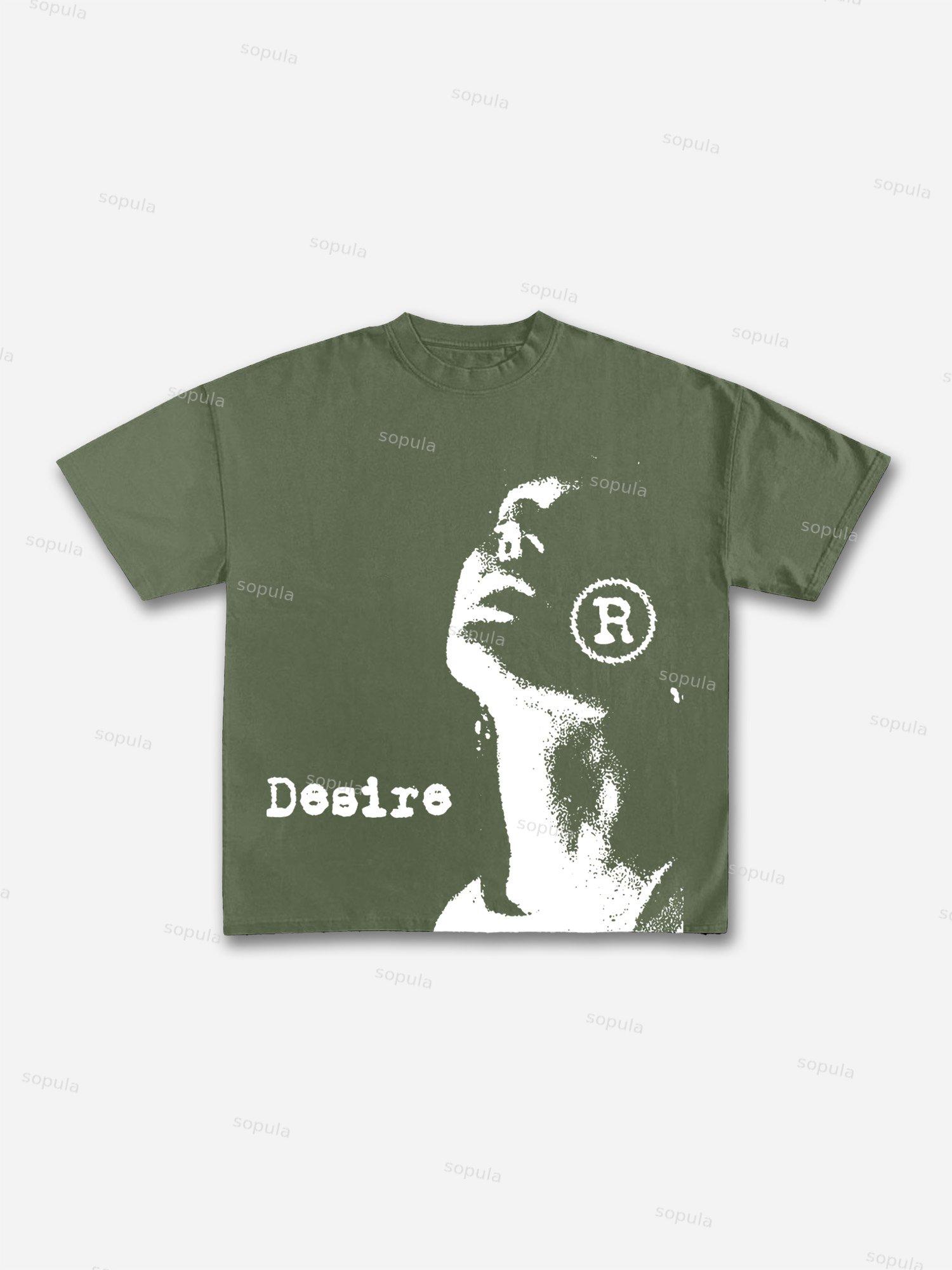 Vintage Desire Graphic Cotton T-Shirt Product Image