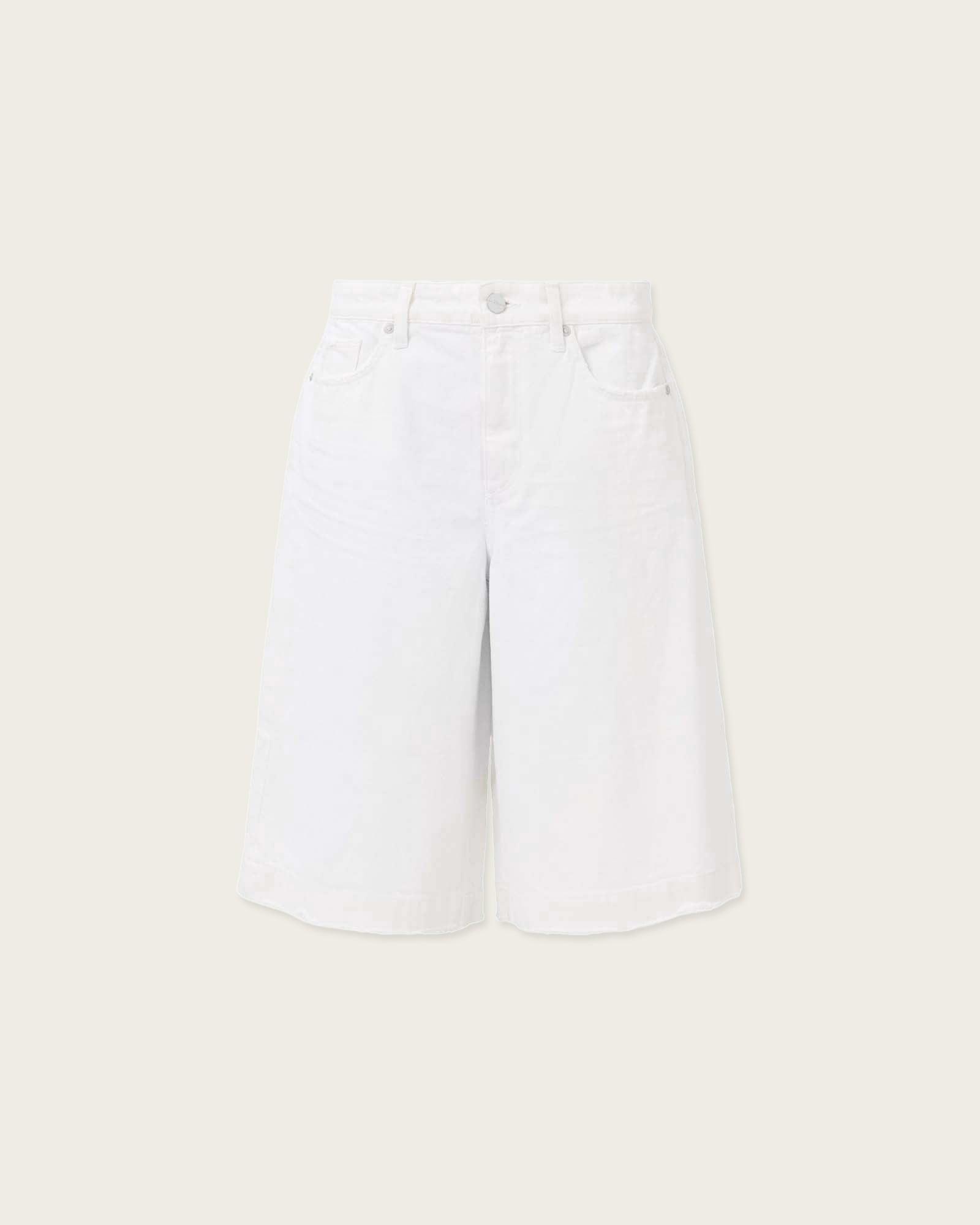 Louie Wide Leg Shorts Off White | ALLSAINTS US Product Image