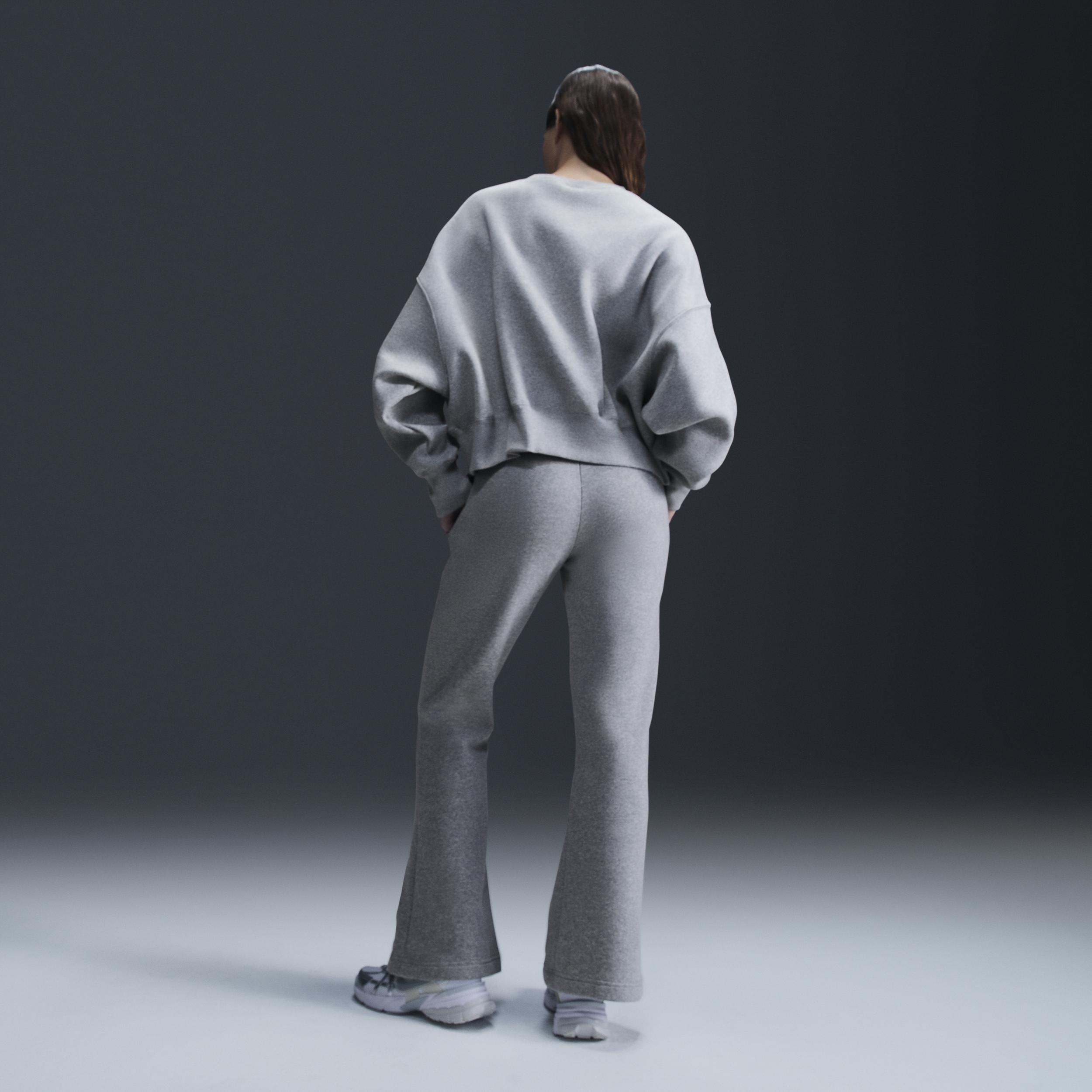 Nike Womens Nike NSW Style Fleece Crew OOS - Womens Sail/Celestine Blue Product Image