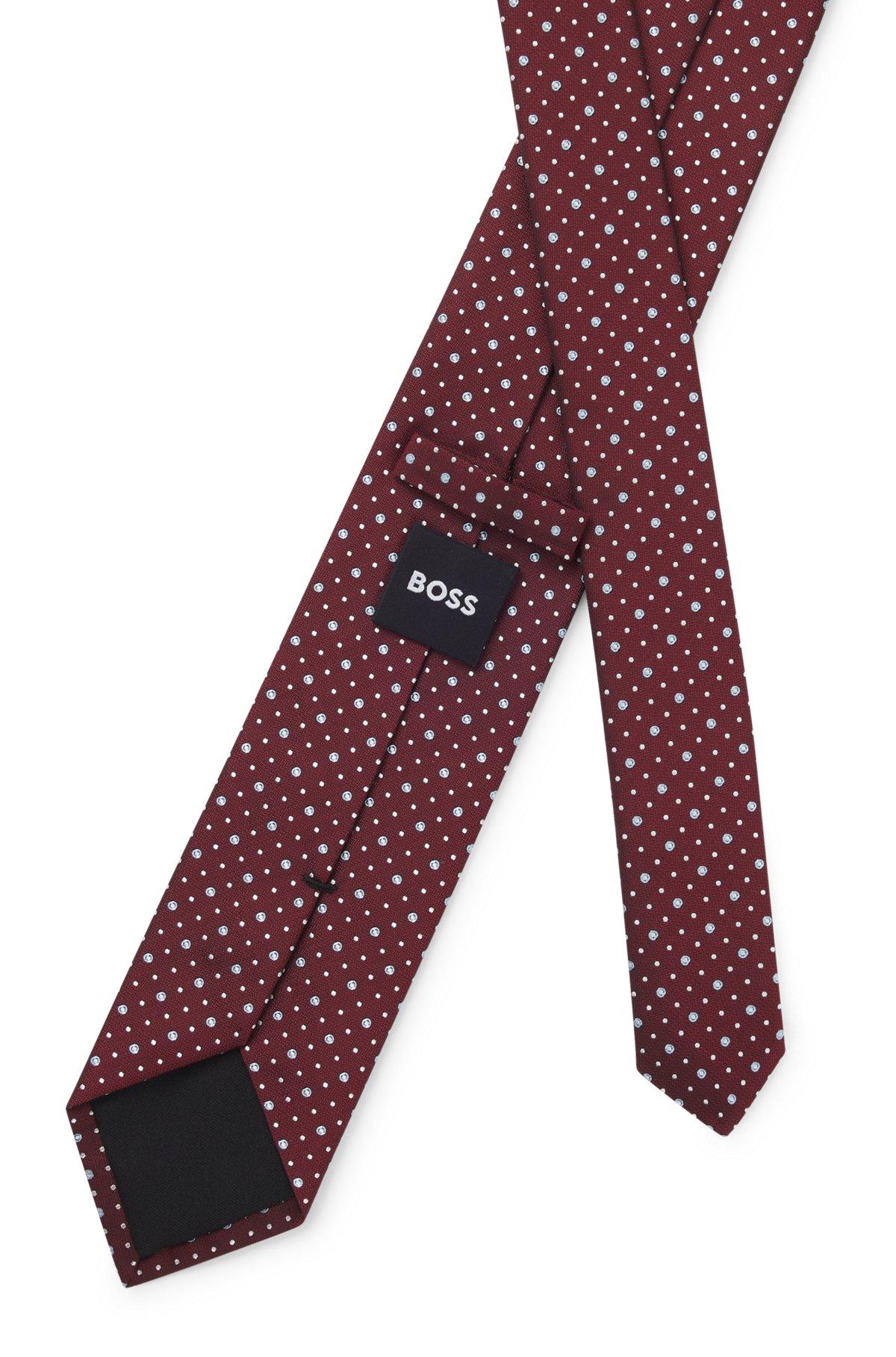 Dot-motif tie in a silk blend Product Image