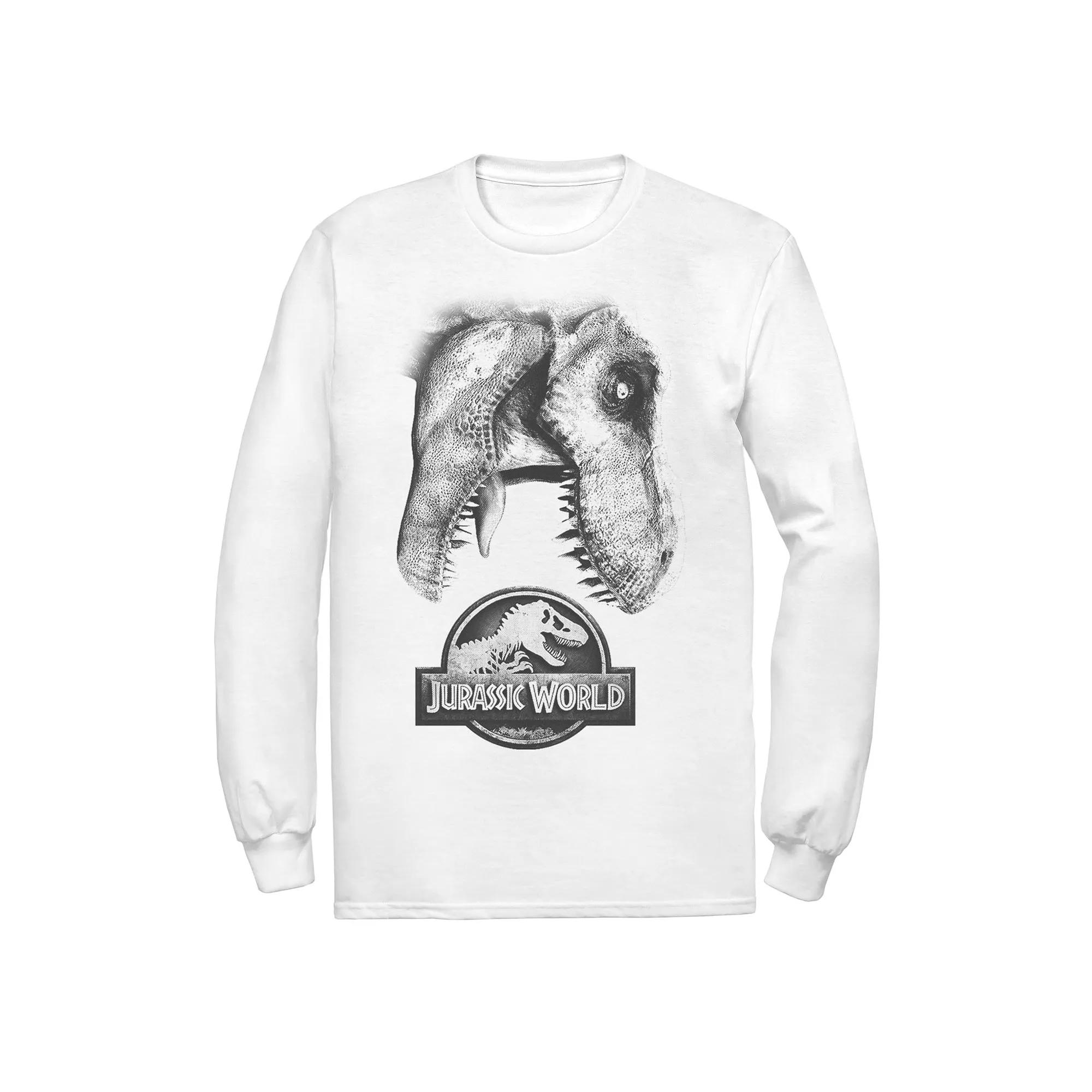 Men's Jurassic World Two T-Rex Icon Attack Grunge Tee,  Product Image