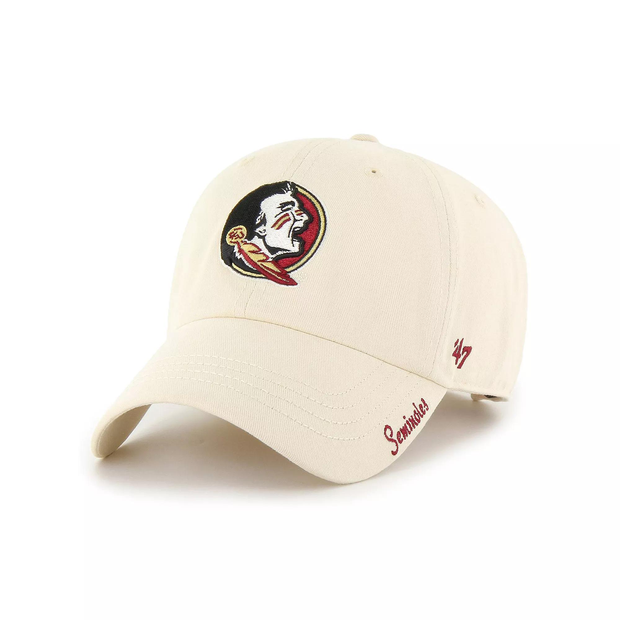 Women's '47 Natural Florida State Seminoles Miata Clean Up Adjustable Hat, Beige Product Image