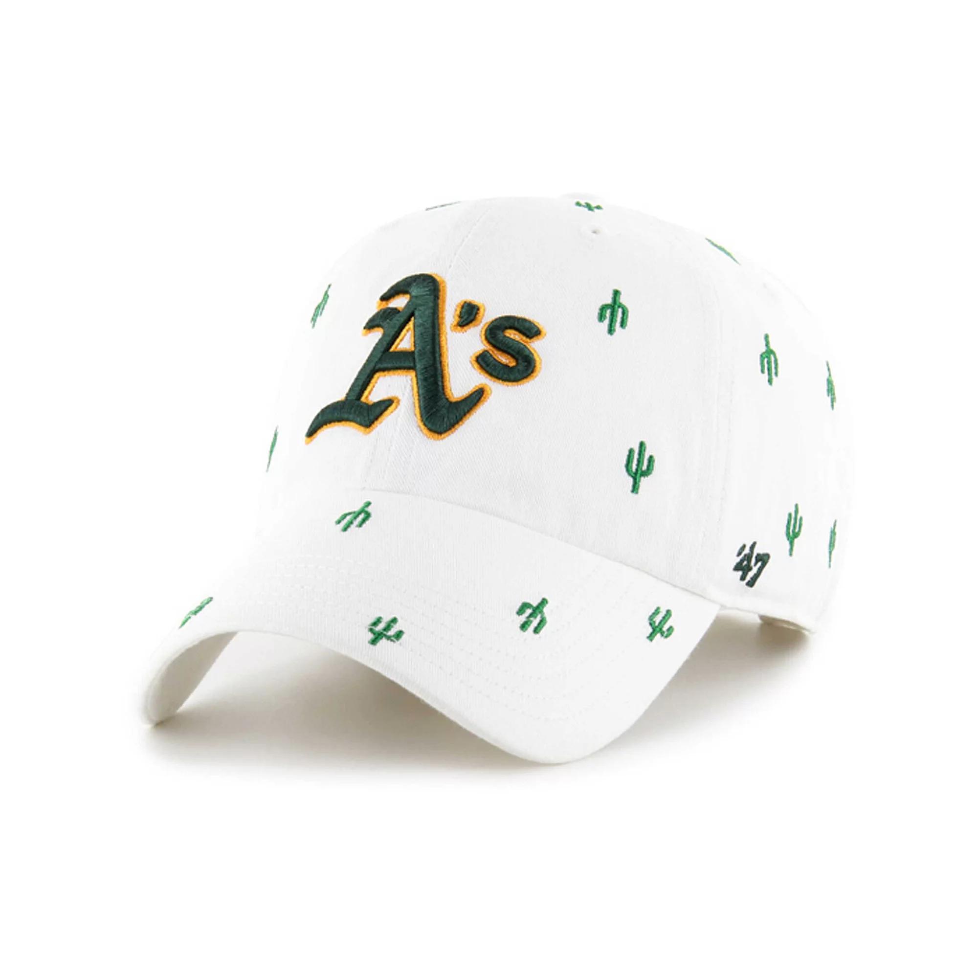 Women's '47 White Oakland Athletics Spring Training Confetti Clean Up Adjustable Hat Product Image