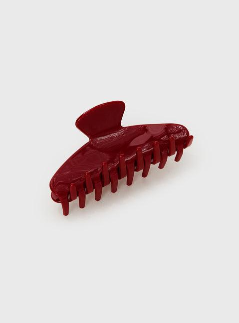 Caterina Hair Clip Red Product Image