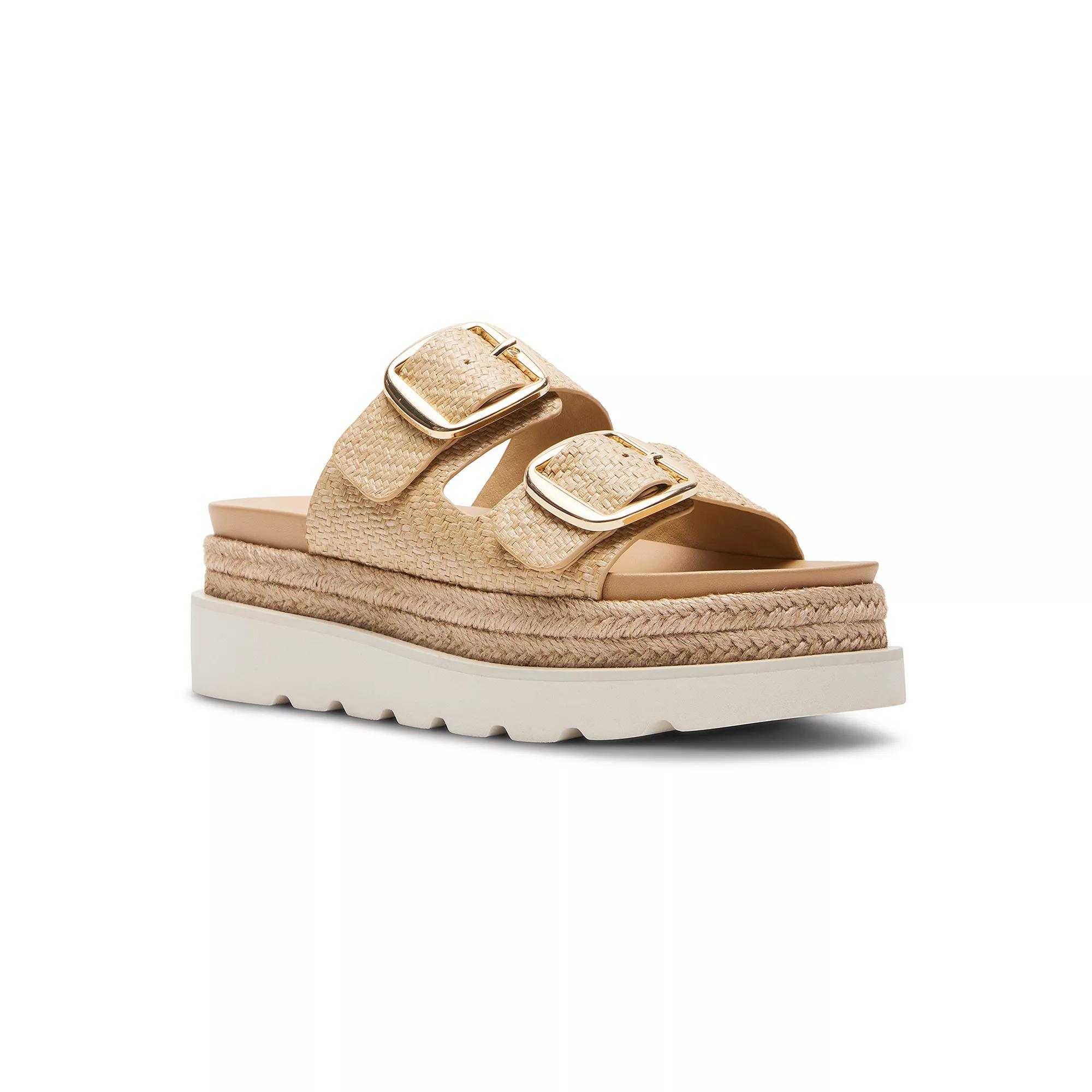 madden girl Mythical Women's Platform Sandals, Size: 9.5, Light Natural Product Image