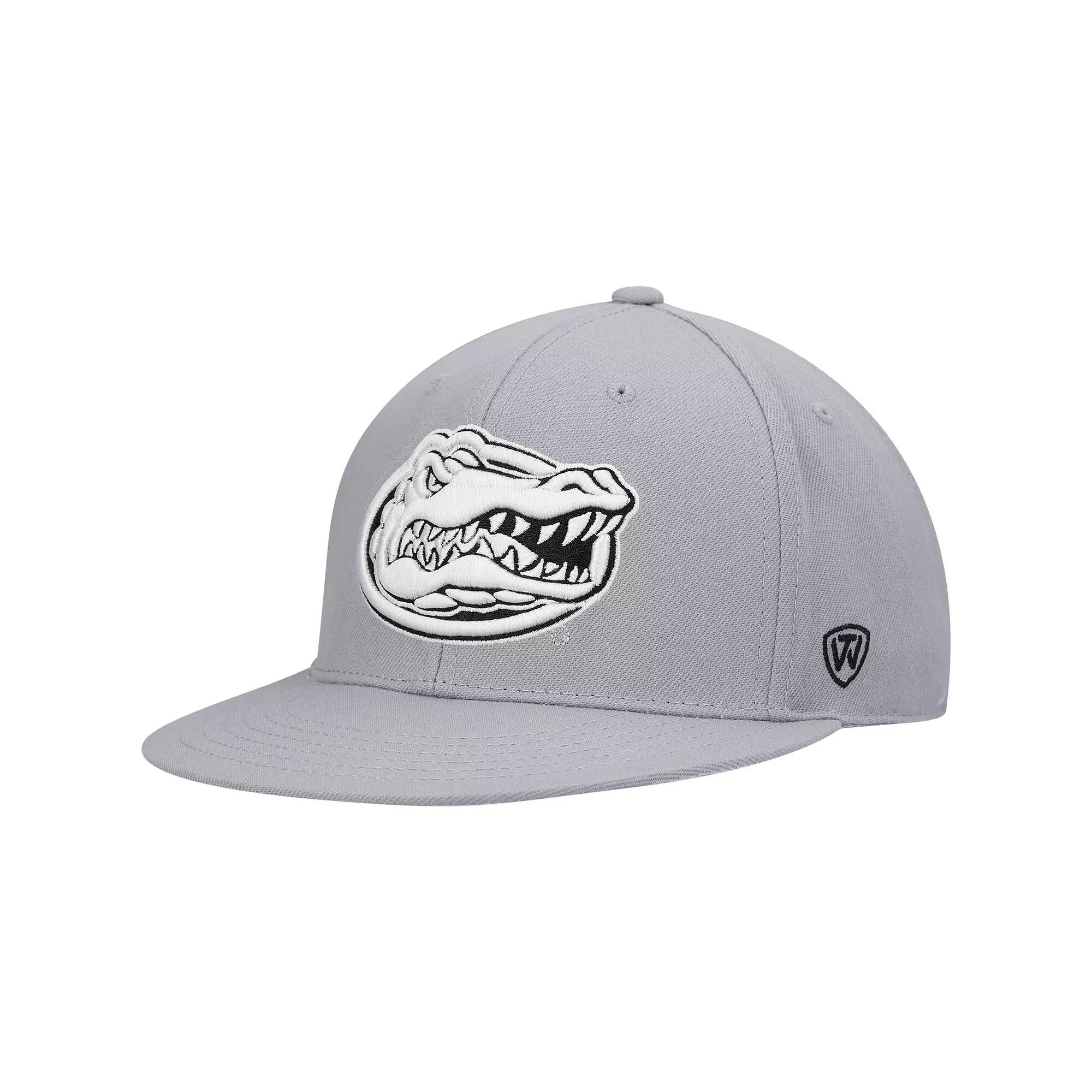 Men's Top of the World Gray Florida Gators Fitted Hat,  Product Image