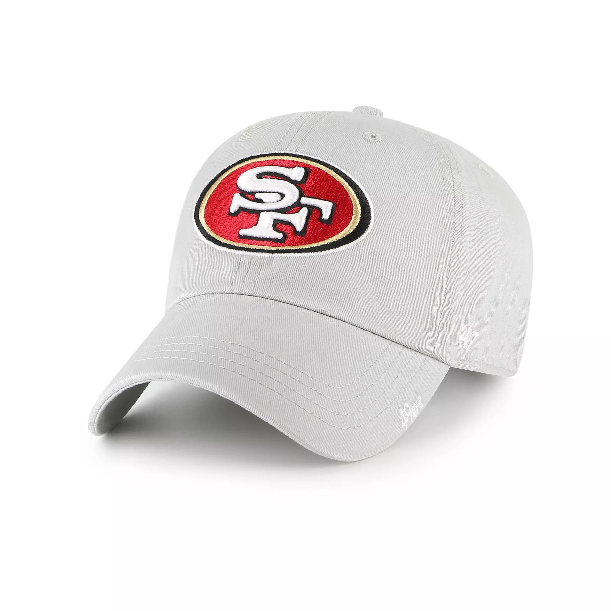 Women's '47 Gray San Francisco 49ers Miata Clean Up Secondary Adjustable Hat, Grey Product Image