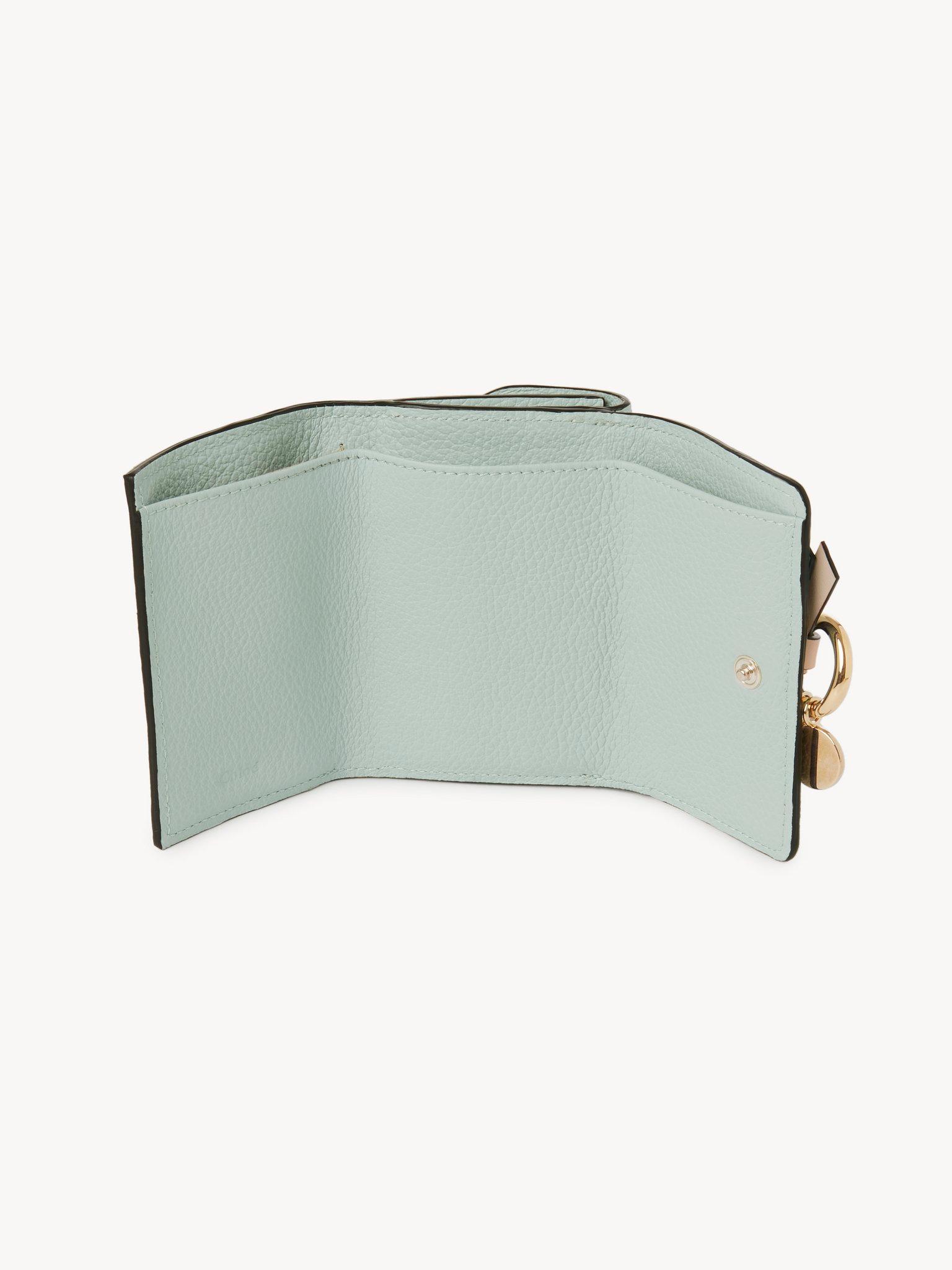 Mini Alphabet tri-fold in grained leather Product Image