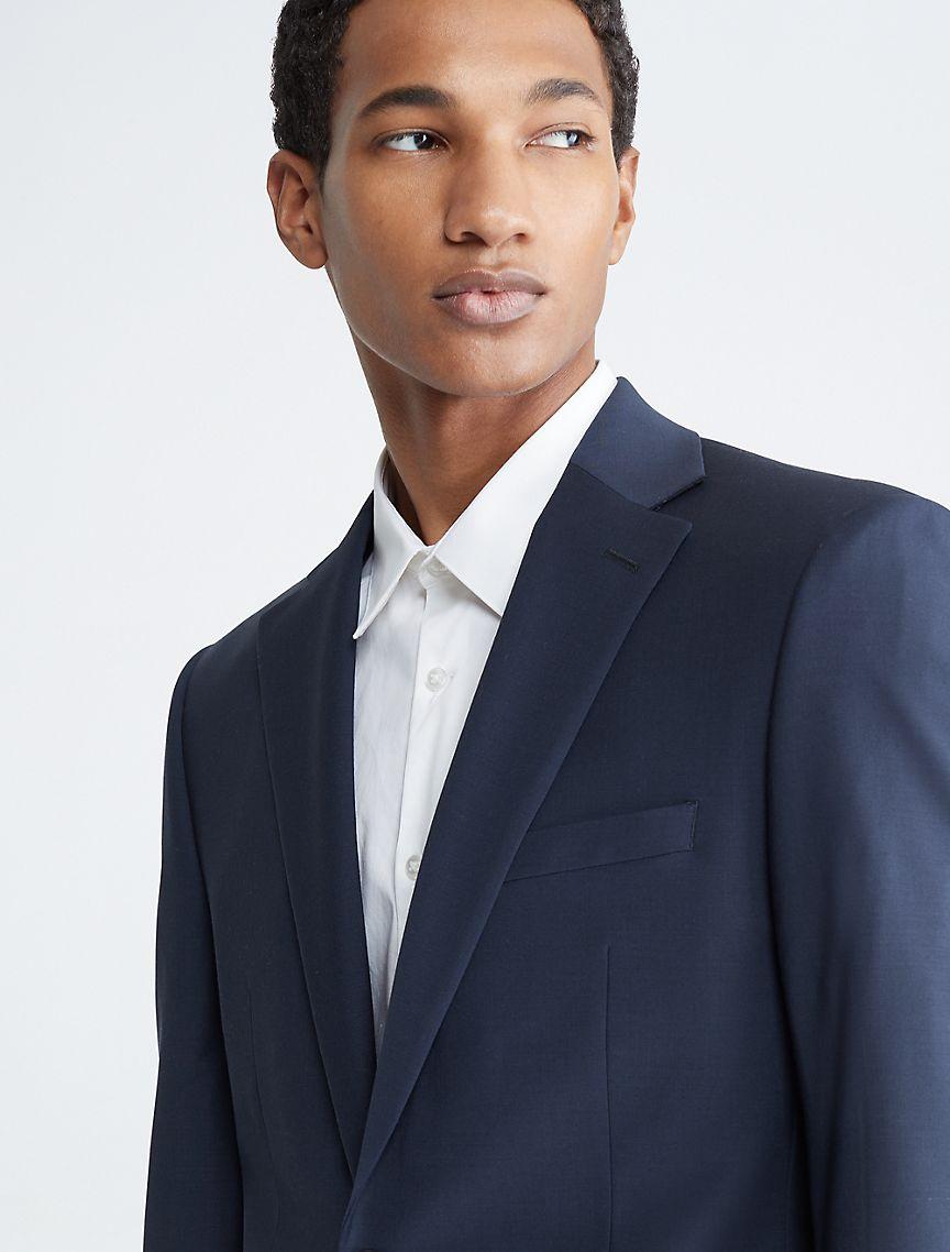 Slim Fit Navy Suit Jacket Product Image