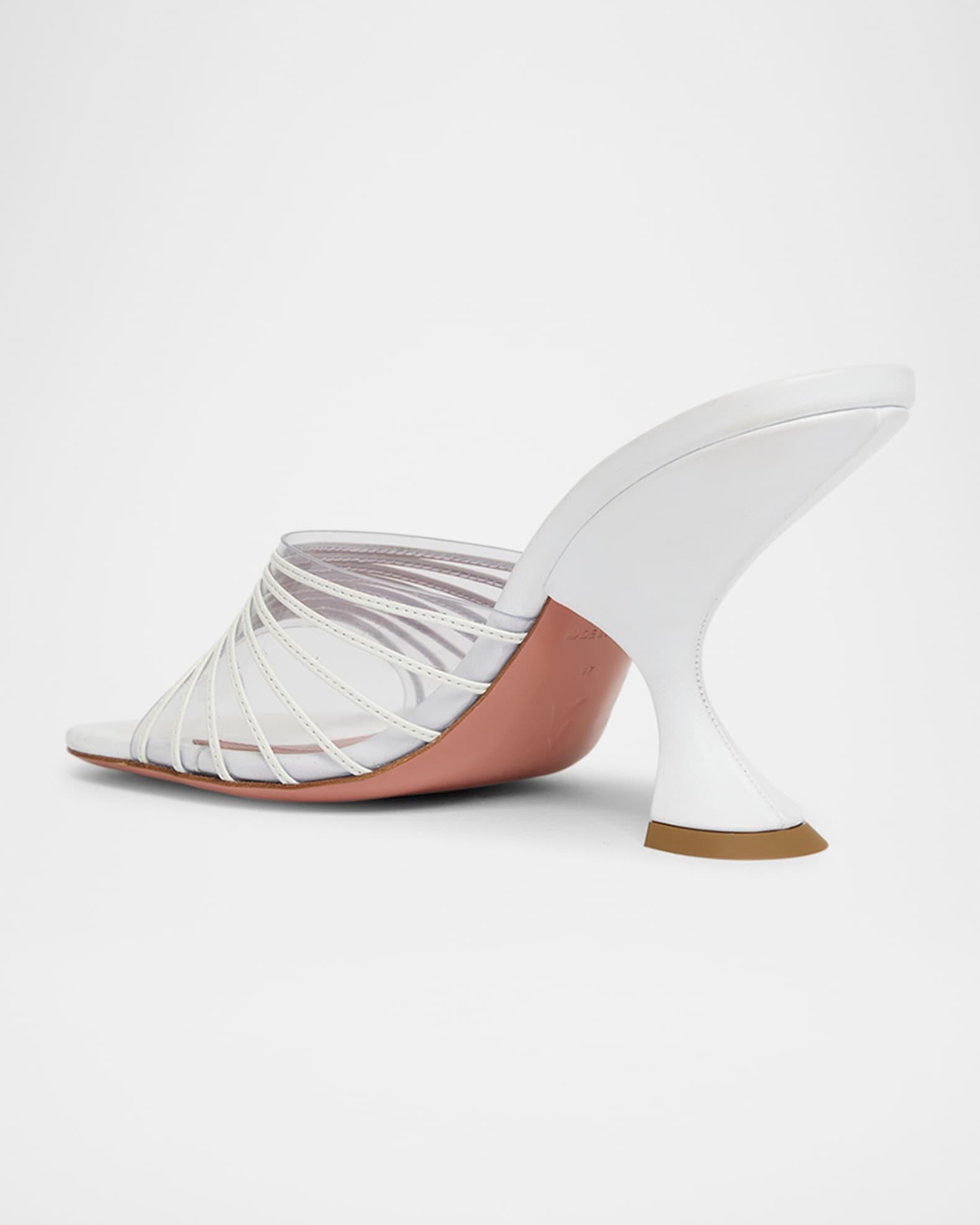 Mookie Multi-Strap Clear Mule Sandals Product Image