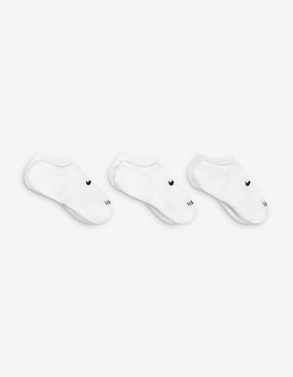 NIKE Everyday Plus 3 Pack Cushioned Womens Training Footie Socks - WHITE Product Image