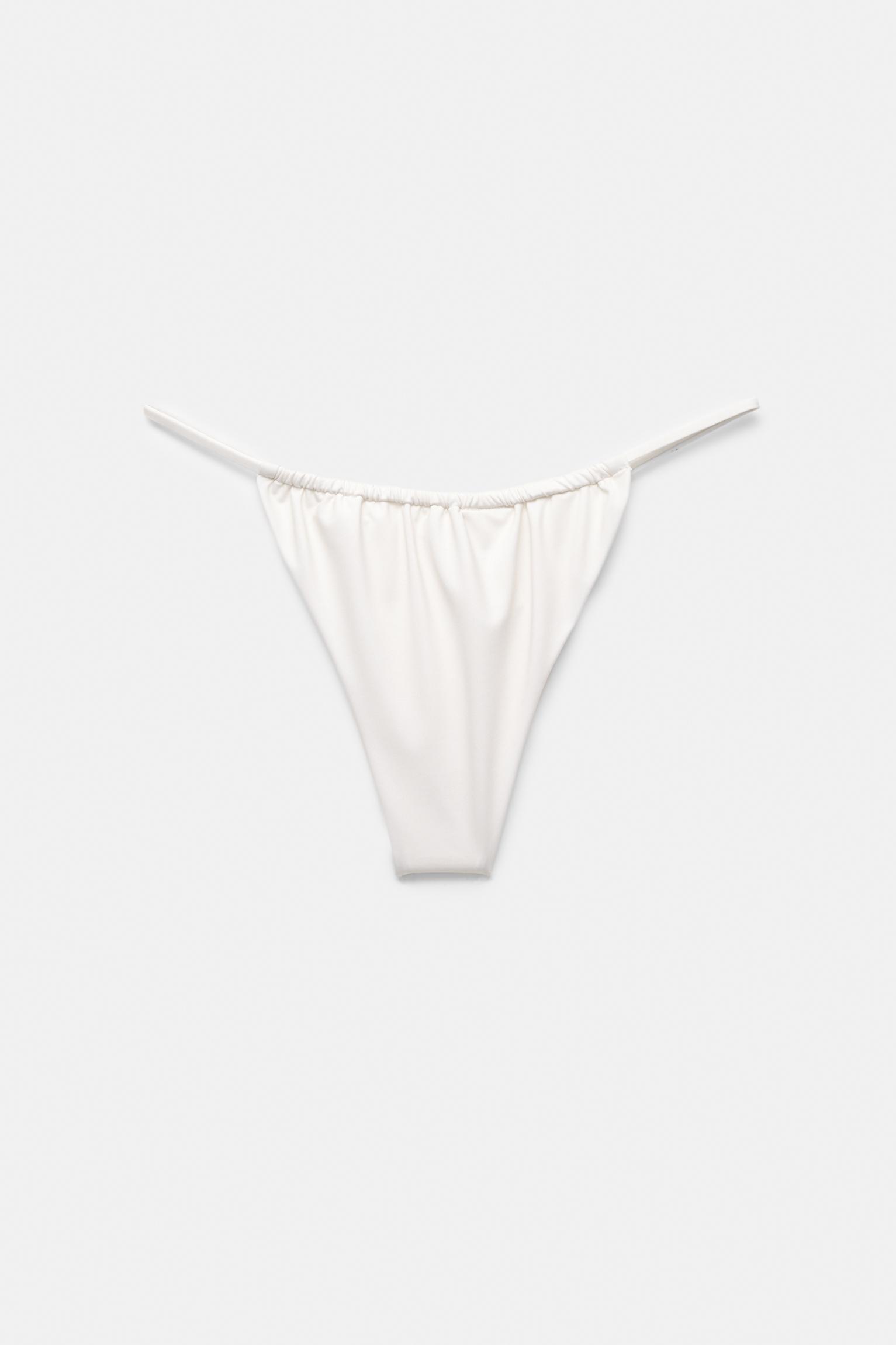 Floral bikini bottoms with gathered detail Product Image